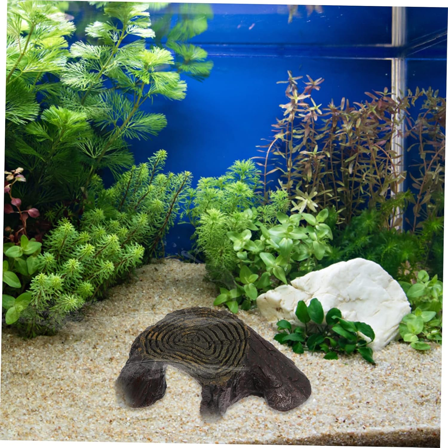 Abaodam Tortoise Climbing Platform Turtle Basking Terrace Resin Fish Tank Ornament Aquarium Landscaping Reptile Floating Deck for Pet Turtles and Amphibians