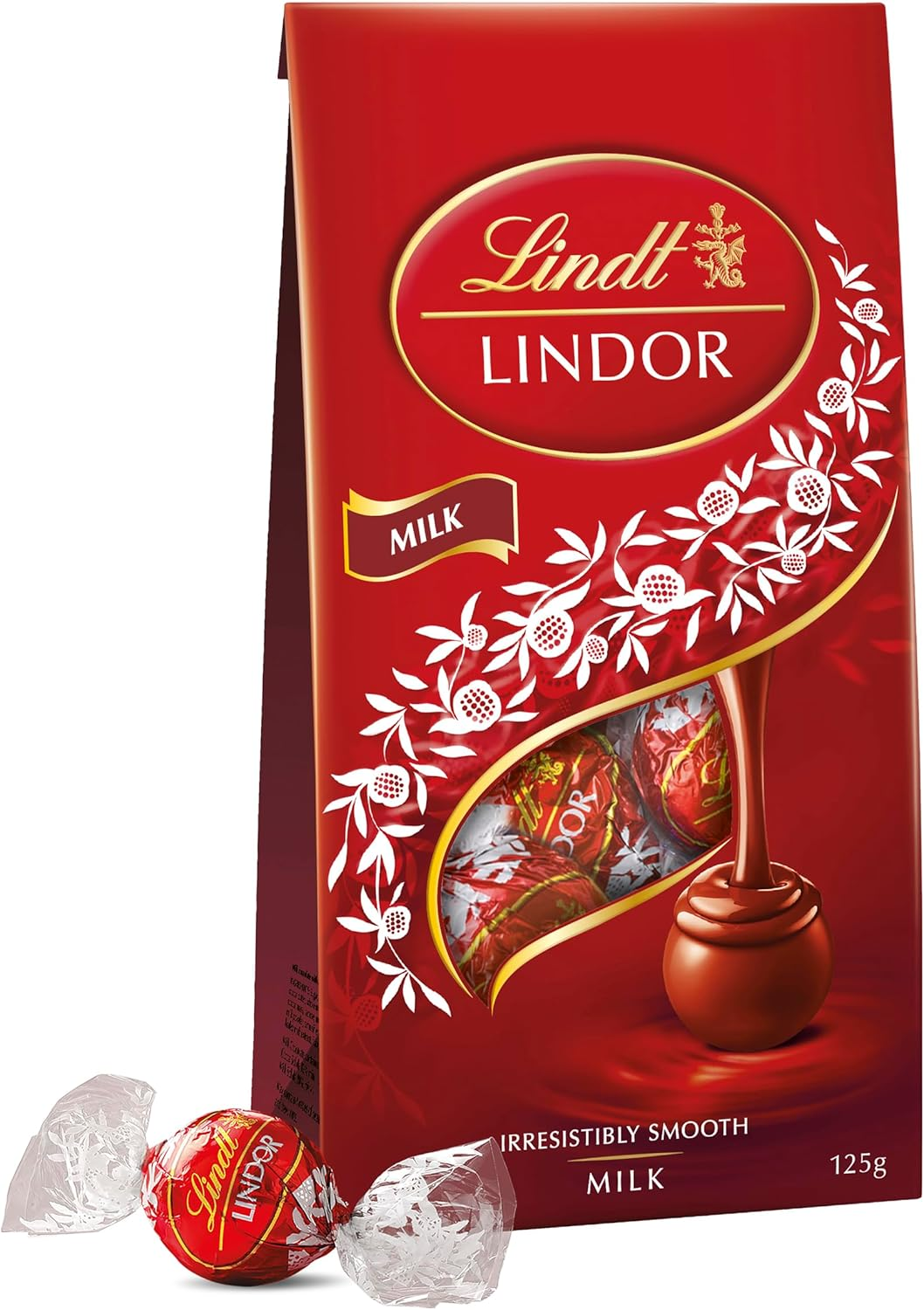 Lindt Lindor Milk Chocolate Bag 125G image number 6