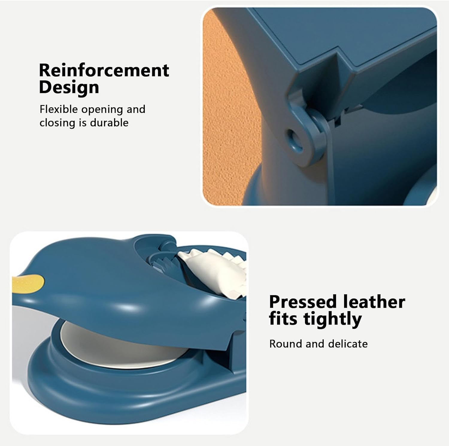 Shurzzesj Dumpling Dough Press | 2 in 1 Dough Press Cutter,Dough Presser Dumpling Skin Artifact, Skin Wrapper Mould, Dumpling Wrappers Empanada Maker Kitchen Gadgets image number 2