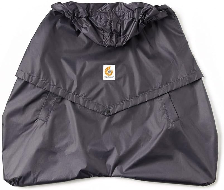 Ergobaby Wind Cover and Rain Cover, Wind Protection and Rain Cover for All Ergobaby Baby Carriers, Water-Repellent Cover, Charcoal