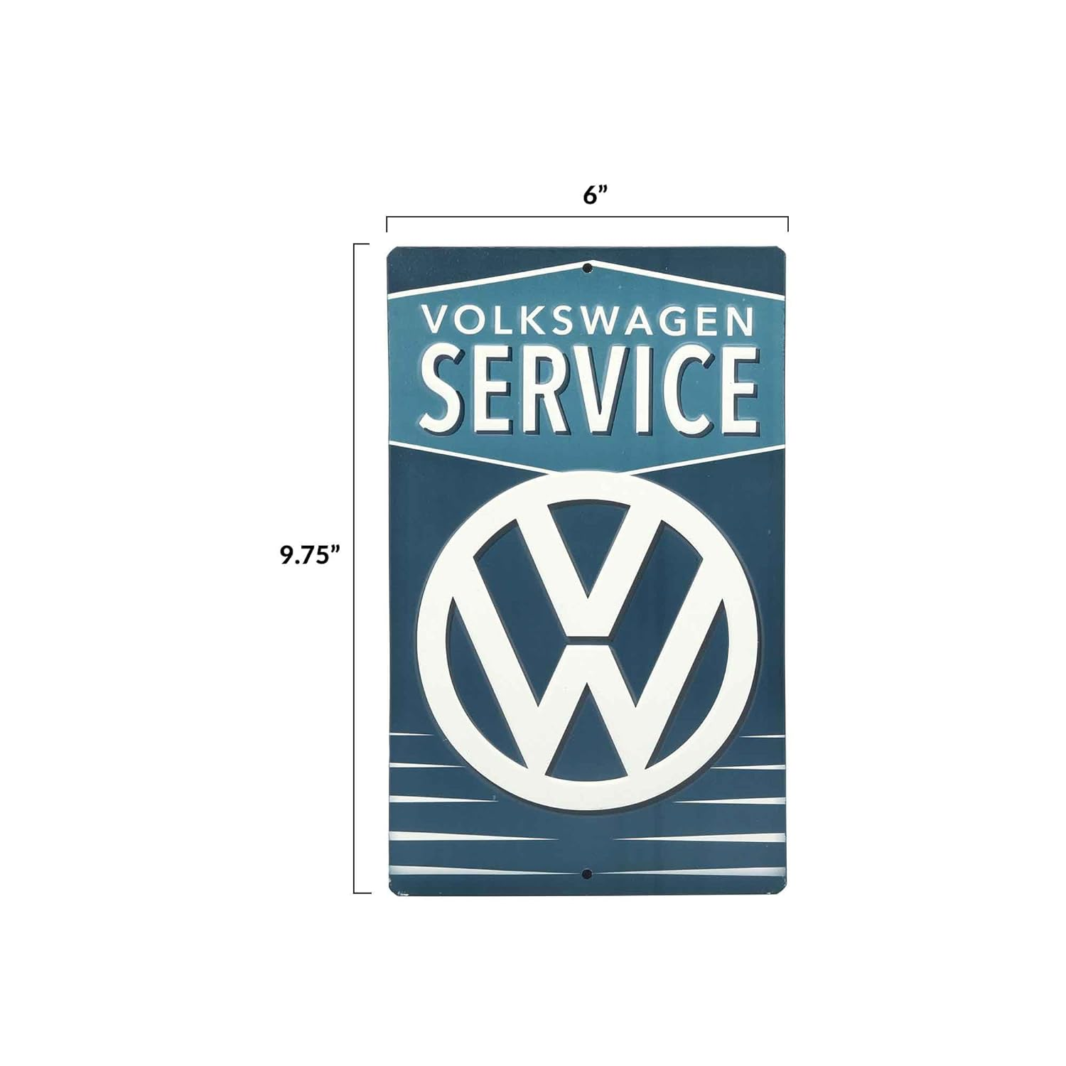 Volkswagen Service Metal Sign - Vintage Volkswagen Sign for Garage, Shop or Man Cave - Yellow image number 4