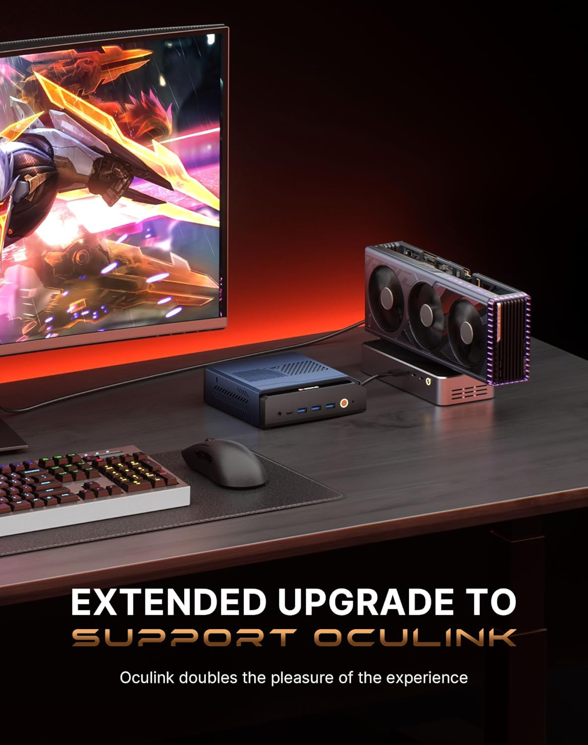 BOSGAME M6 AI Mini PC with AMD Ryzen AI 9 HX 370 (12C/24T 80 Tops) | Radeon 890M, 32GB DDR5 RAM 1TB Nvme SSD, Windows 11 Pro/Wifi 6E/BT 5.4/8K Qual Display (HDMI 2.1/USB4/DP1.4)/2.5G Dual LAN image number 4