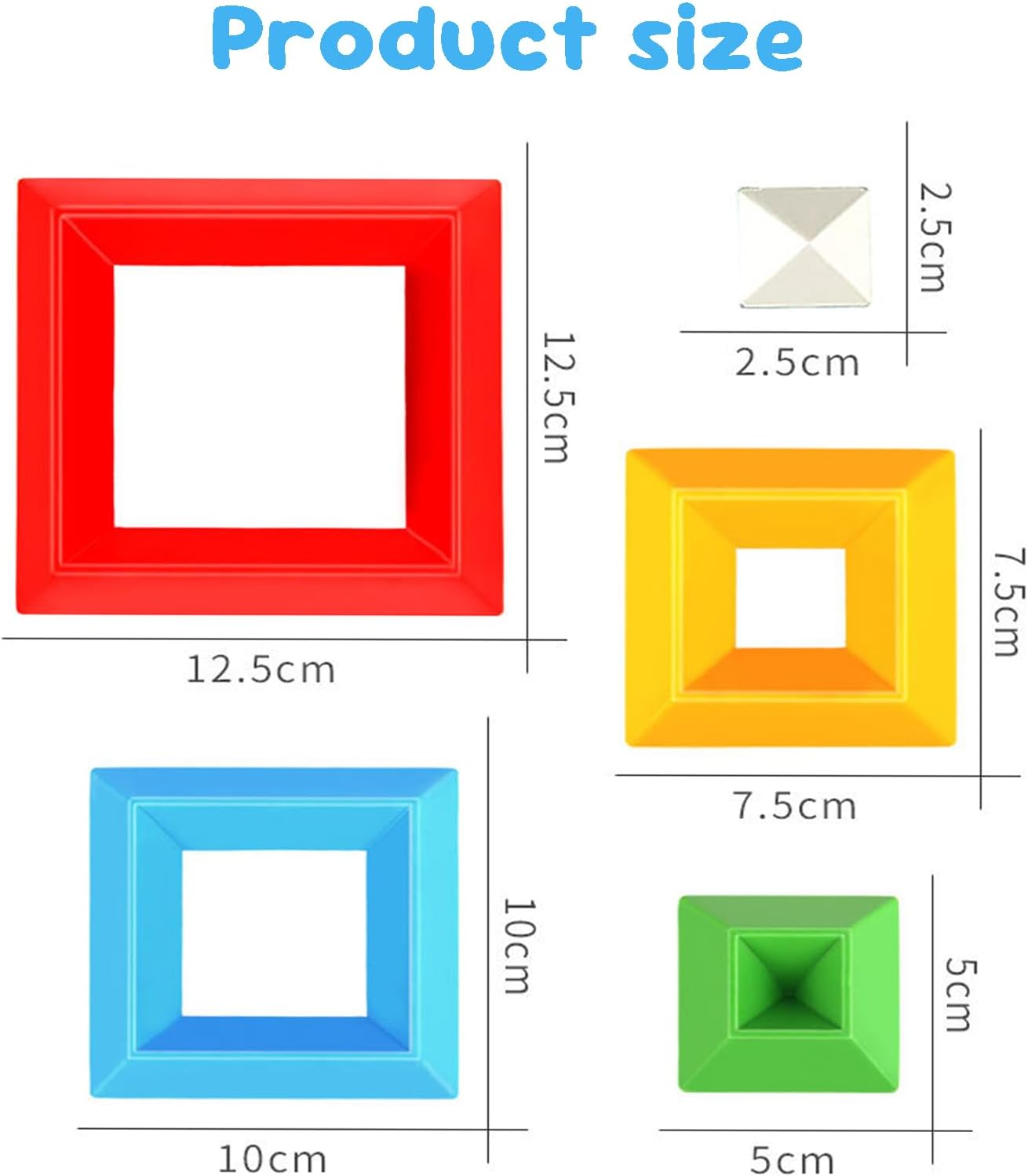 30PCS Stacking Building Blocks for Toddlers, Pyramid Montessori Educational Toys for 1-5 Year Old Boys & Girls, STEM Sensory Learning Activities & Preschool Gift Set image number 1