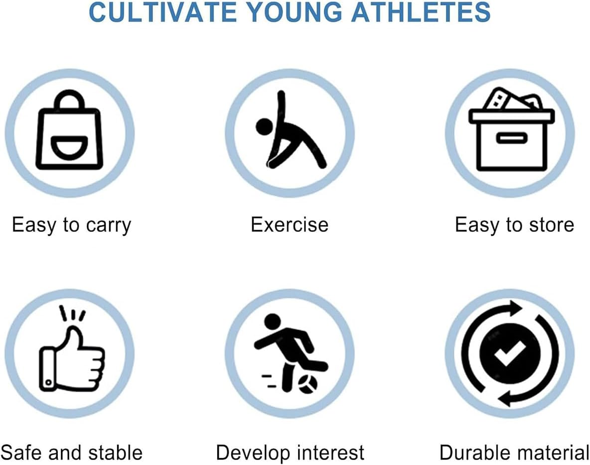 AIMALL Foldable Kids Football Goal Portable Outdoor Football Net Durable Training Gate with Easy Storage Design 47.24X31.49In