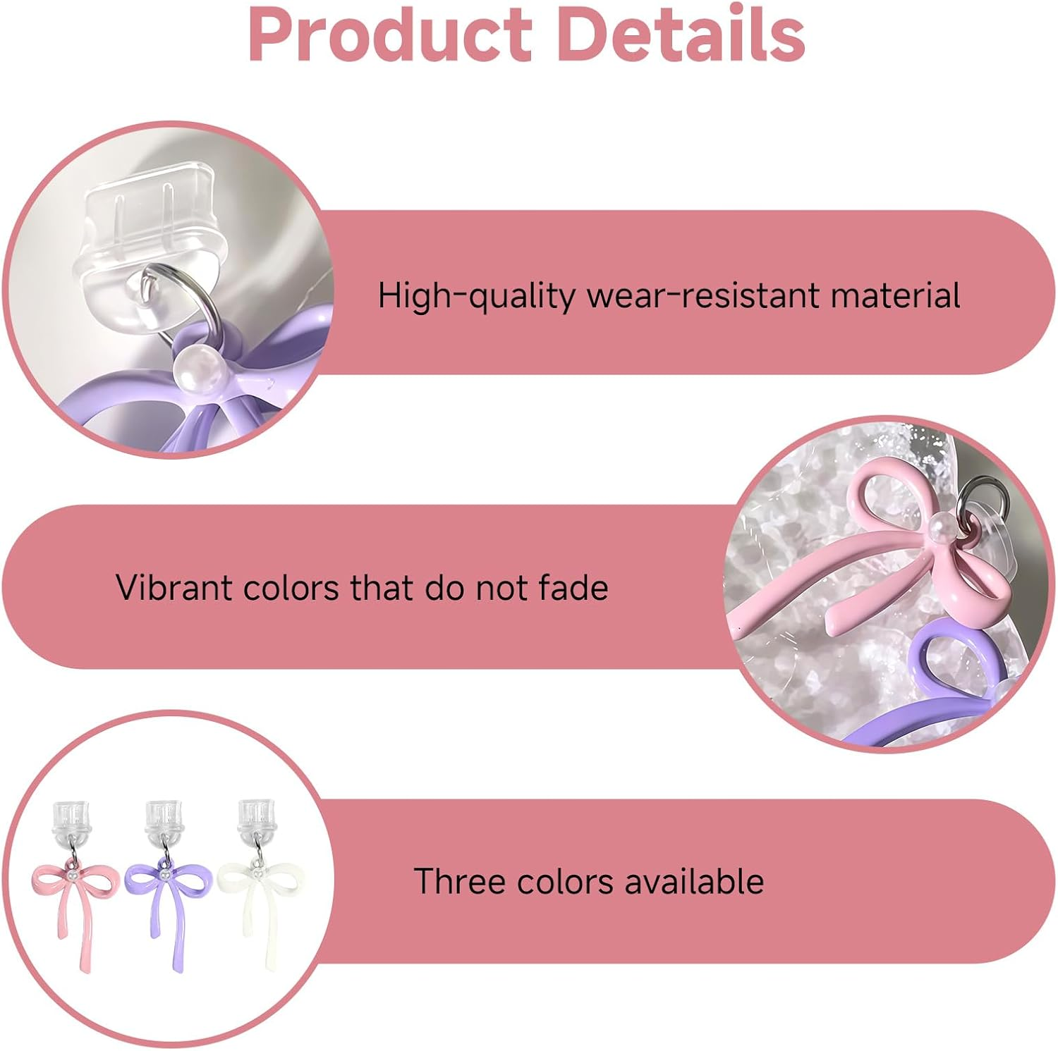 9 Pcs USB C Dust Plug Cute, Type C Dust Plug for Phone Accessories, Stylish Anti-Dust Plugs for Phones USB C Ports, Universal Fit E-Reader Phone Devices image number 3