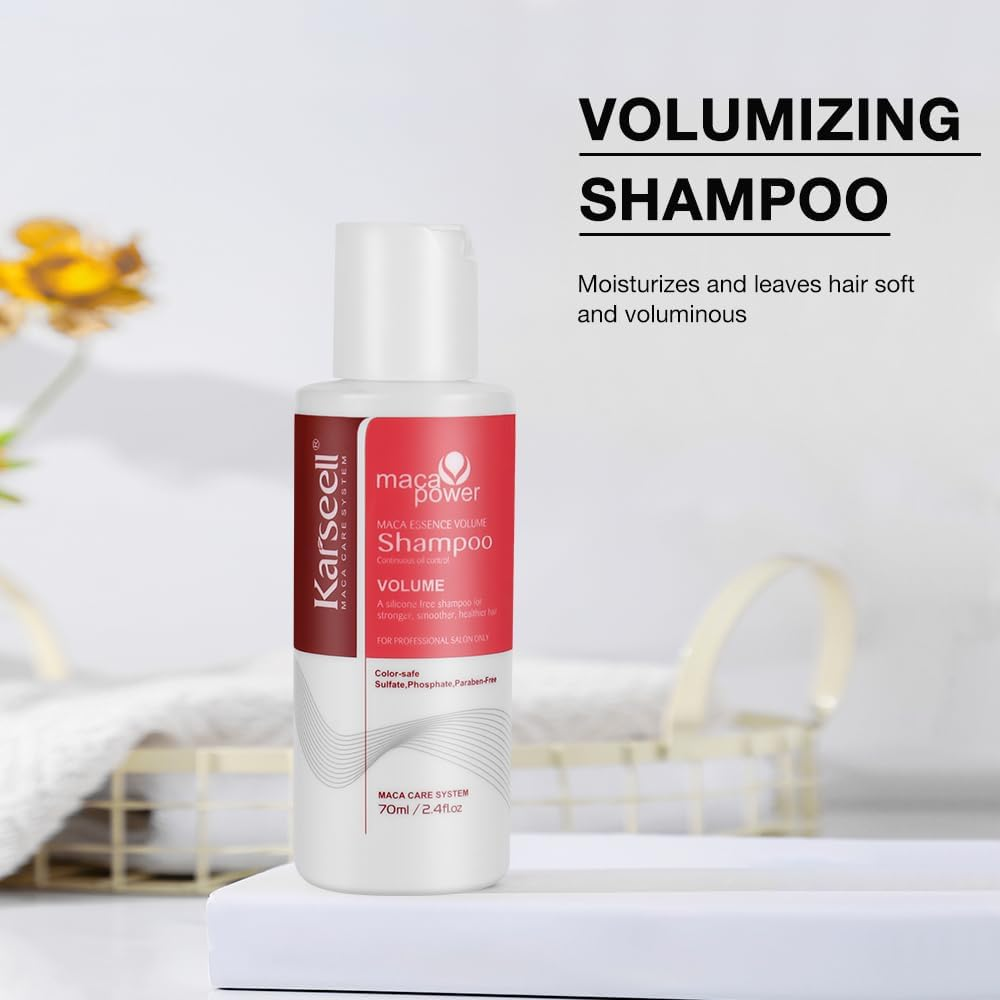 Karseell Hair Treatment Travel Set Deep Repair Conditioning Mask Shampoo and Conditioner, 100Ml + 70Ml + 70Ml image number 5