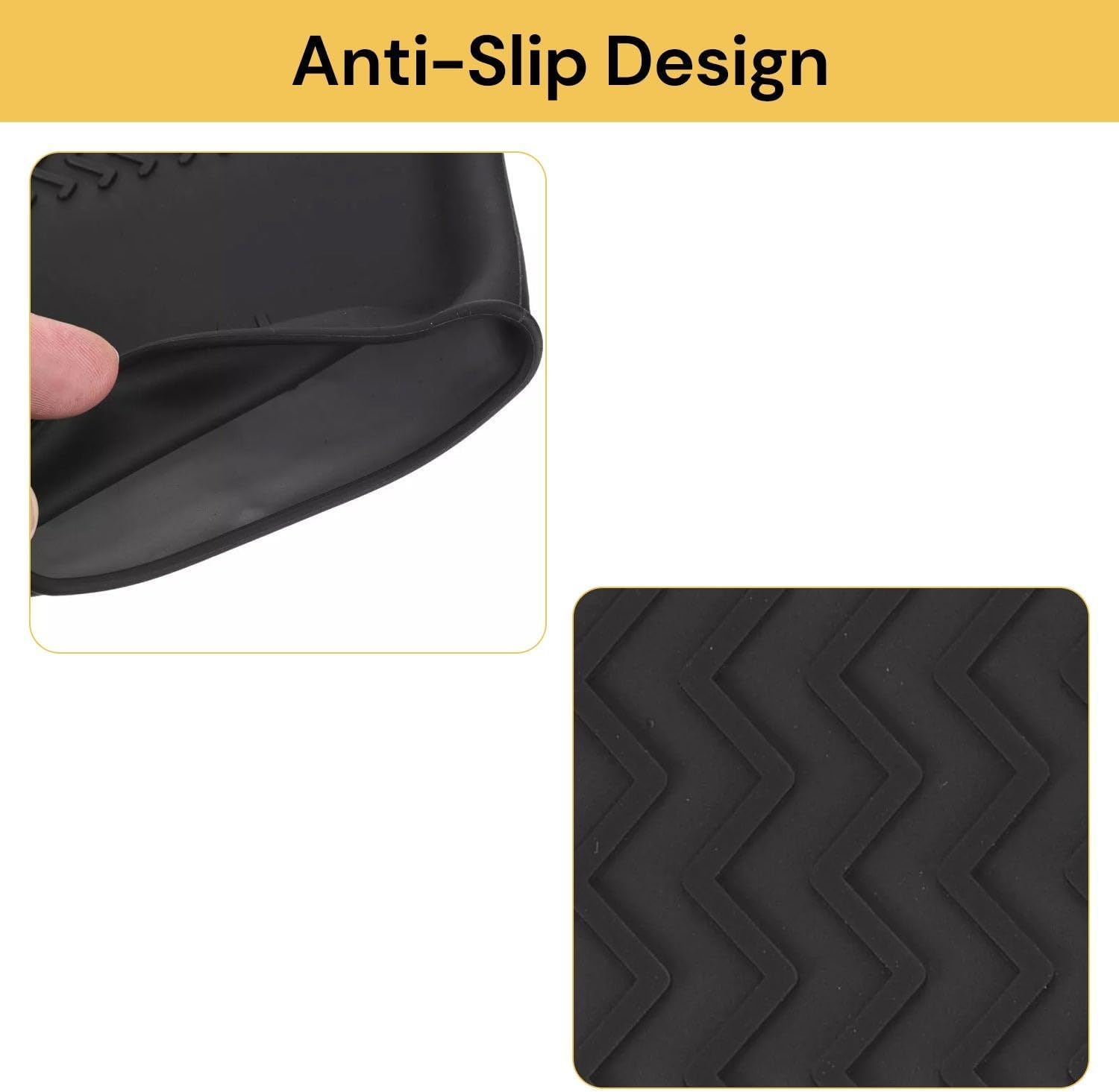 EZONEDEAL Waterproof Shoe Covers, Silicone Waterproof Shoe Covers Non-Slip Waterproof Overshoes Silicone Rubber Rain Boot Covers Shoe Protective Covers Non-Slip Shoe Boots Easy Clean Shoe Covers (L) image number 2