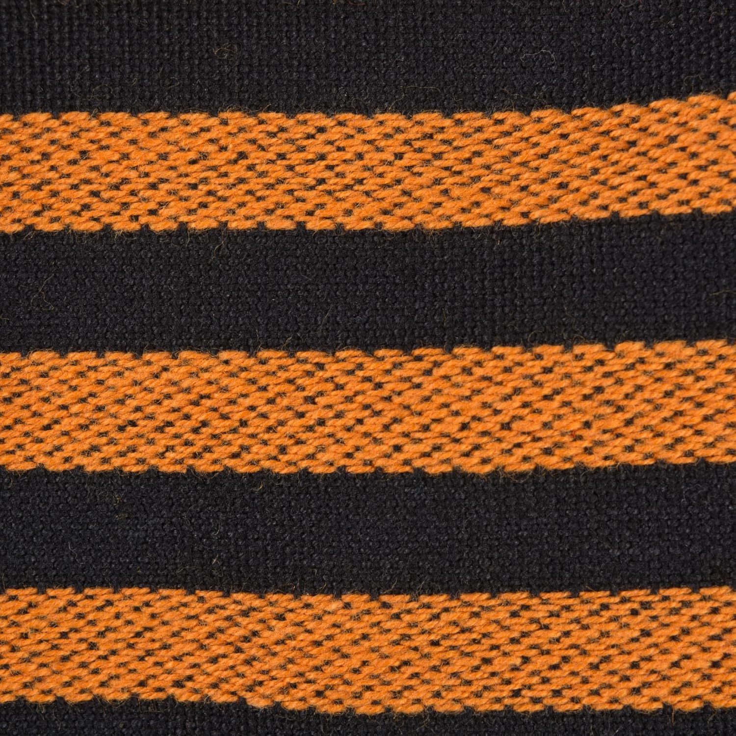 DII Halloween Party Tabletop Decor, Reusable & Machine Washable Cotton Fabric, Napkin Set, 20X20, Witchy Black & Orange Stripe, 6 Piece image number 4