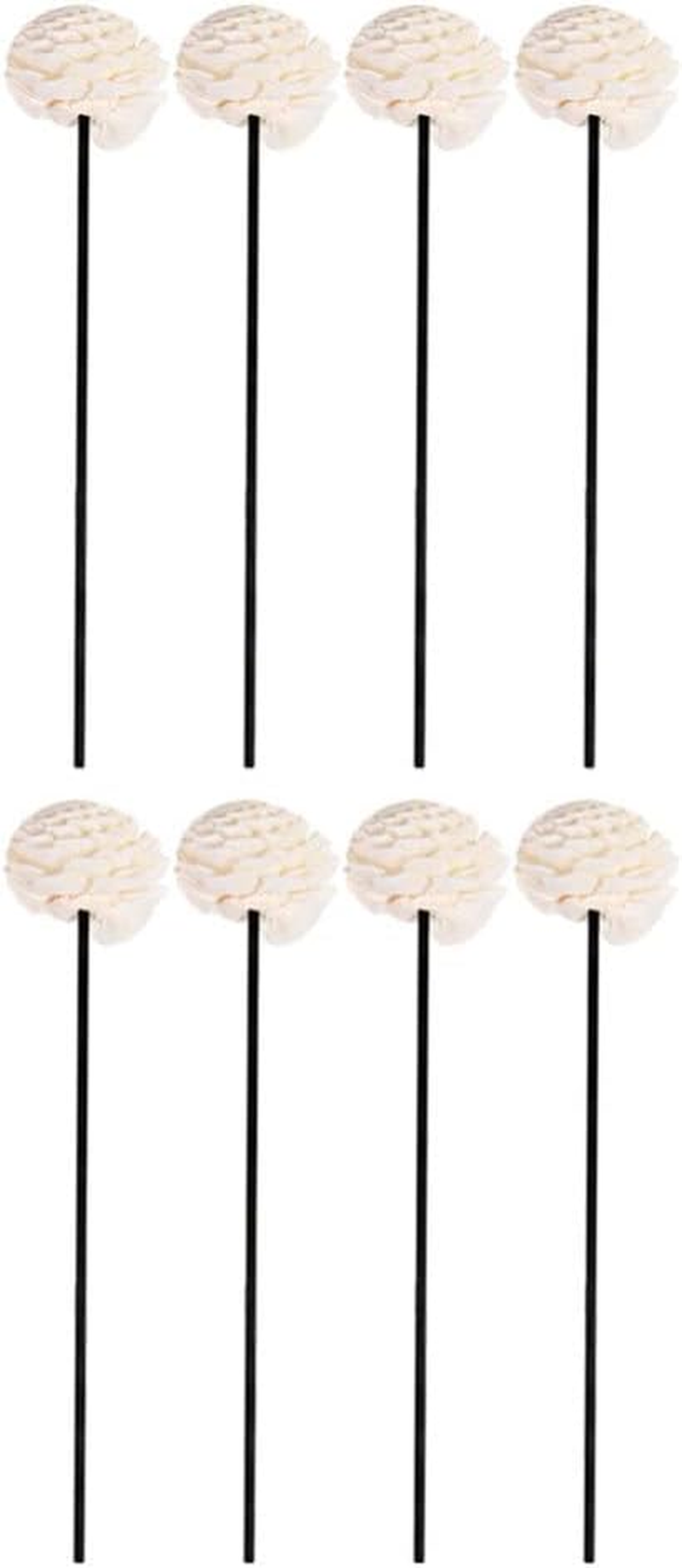 Yardwe 8Pcs Simulated Aromatherapy Flowers Rattan Household Diffuser Flower Replaceable Aroma Sticks Essential Oil Diffusers Dried Home Adornments