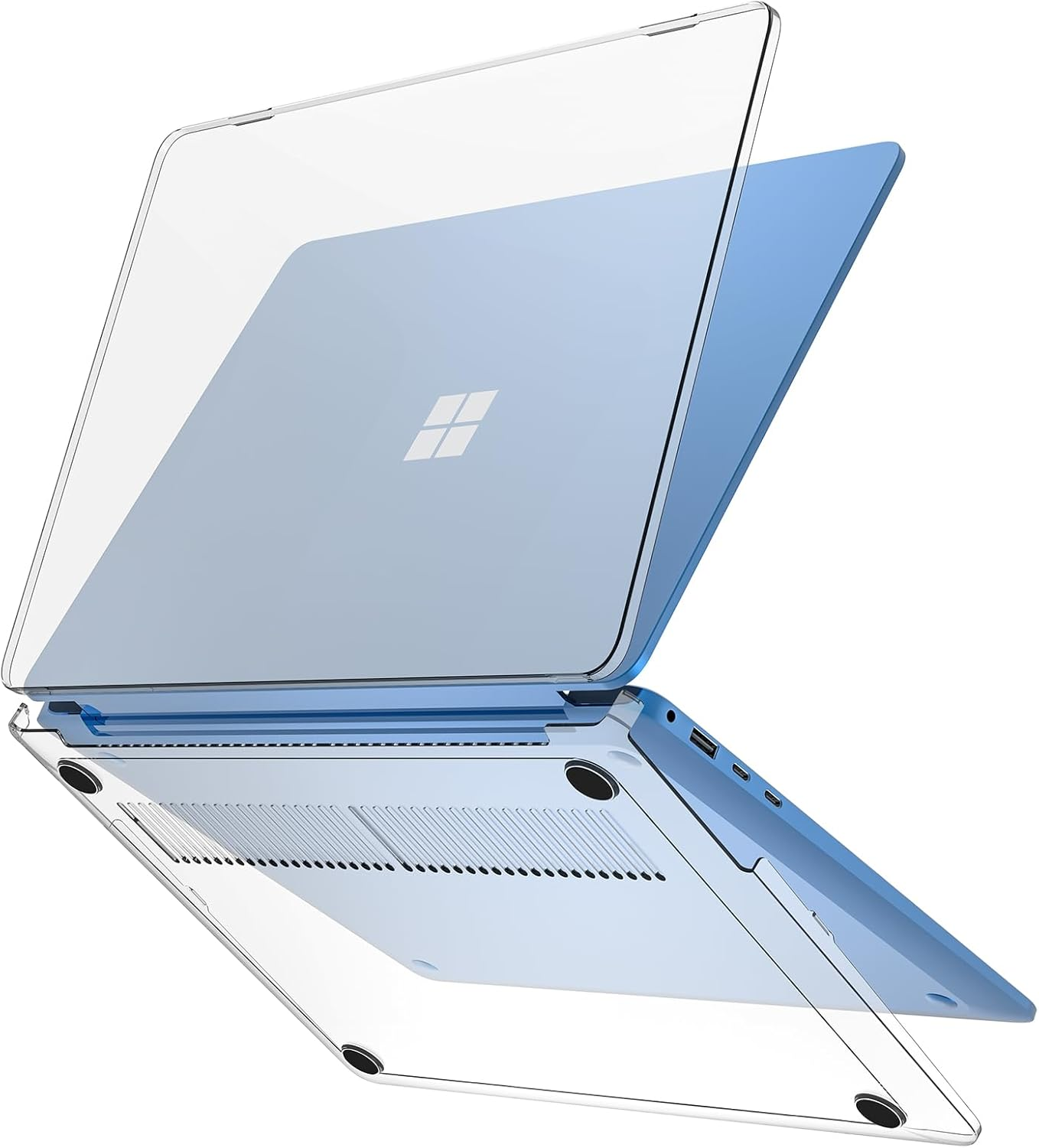 Procase Protective Case for 13.8 Inch Microsoft Surface Laptop 7, Hard Case Shell Cover for 2024 Surface Laptop 7Th Generation Durable and Lightweight Design -Crystal