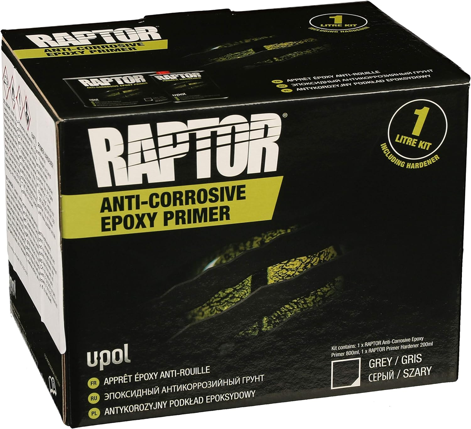 1 Litre Raptor Epoxy Primer Kit image number 1
