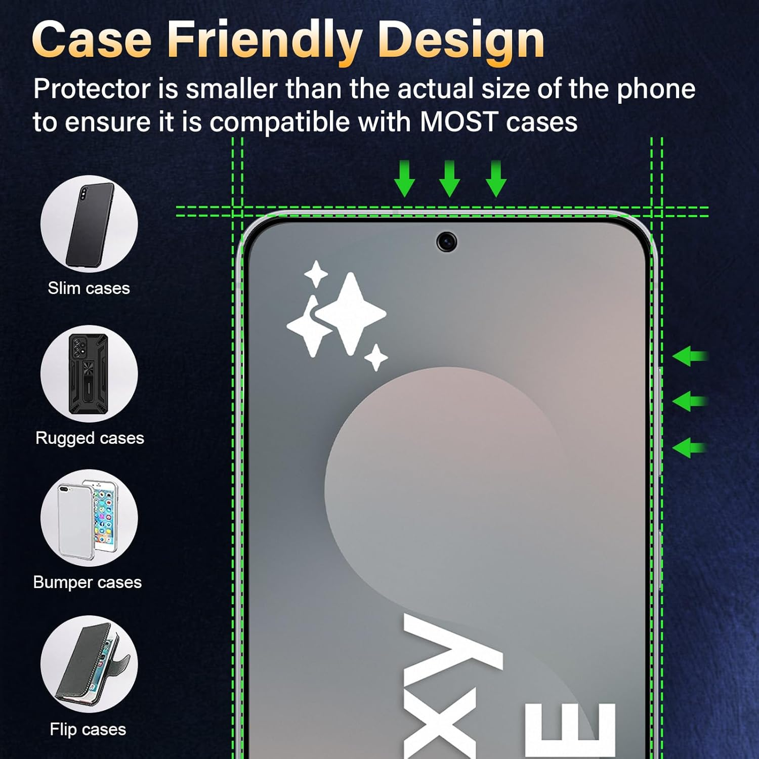 Funrae Full Screen Matte Screen Protector for Samsung Galaxy S25 FE 5G for Tempered Glass, Pack of 2 Anti-Fingerprint Matte Film, 9H Hardness Tempered Glass Protective Glass, Anti-Glare image number 6