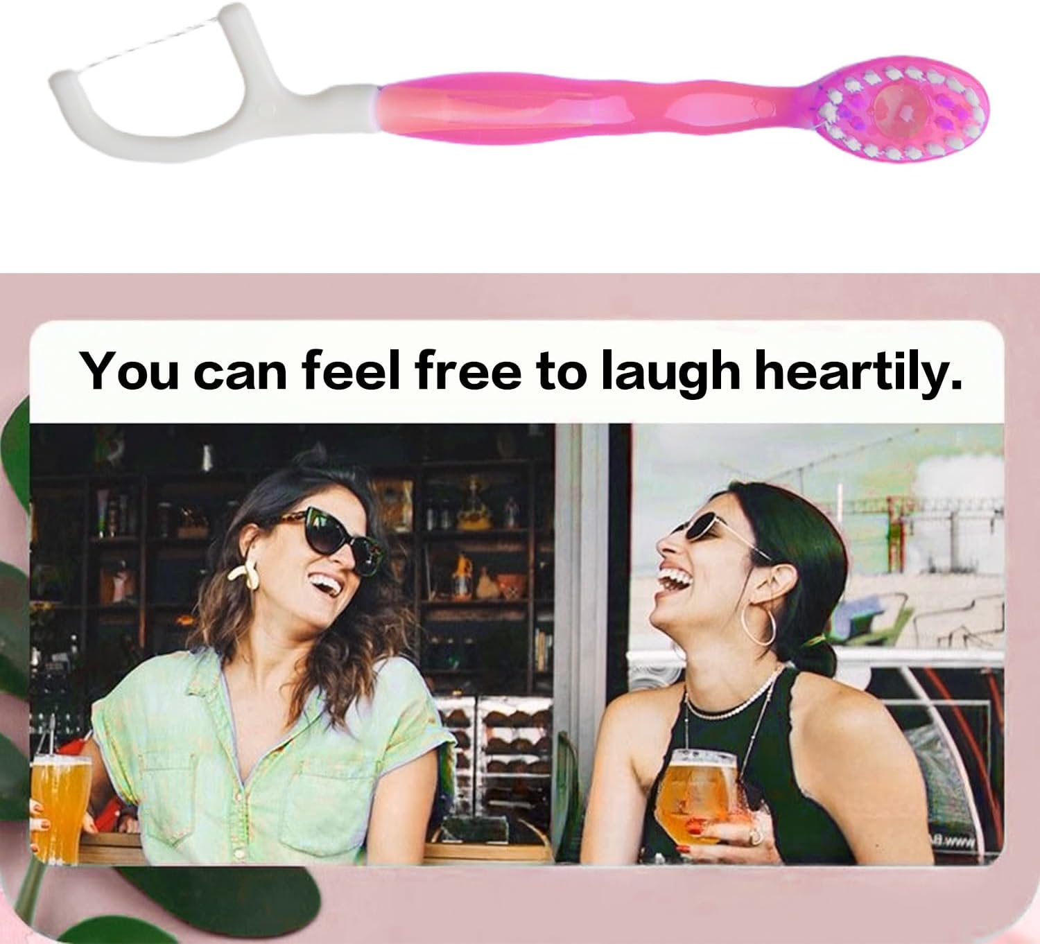 5-In-1 Mini Travel Toothbrush with Toothpaste & Floss &ndash; 4-Pack Disposable Individually Wrapped Toothbrushes for On-The-Go Oral Care image number 3