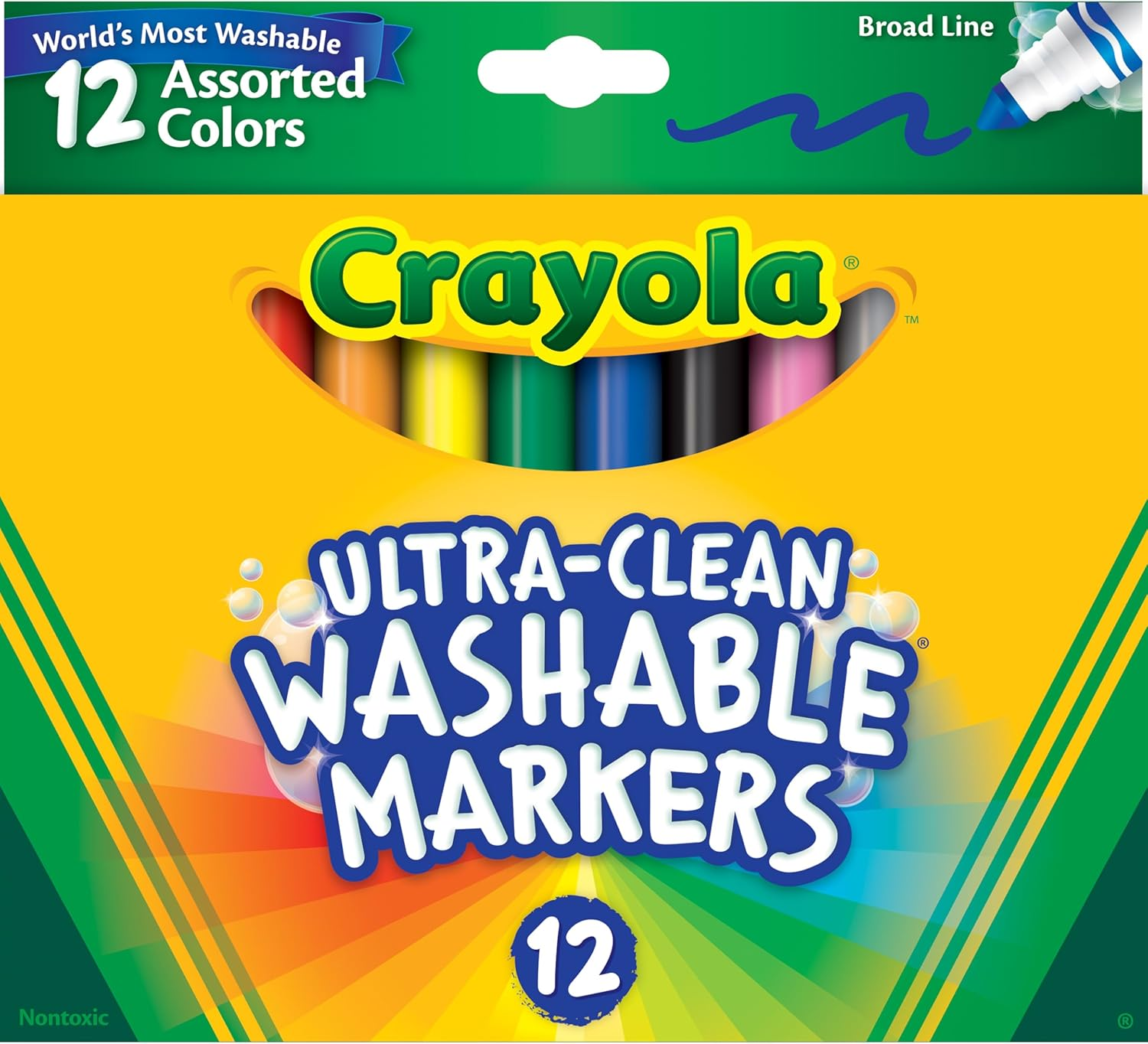 Crayola 12 Ct Ultra-Clean Washable Markers image number 5