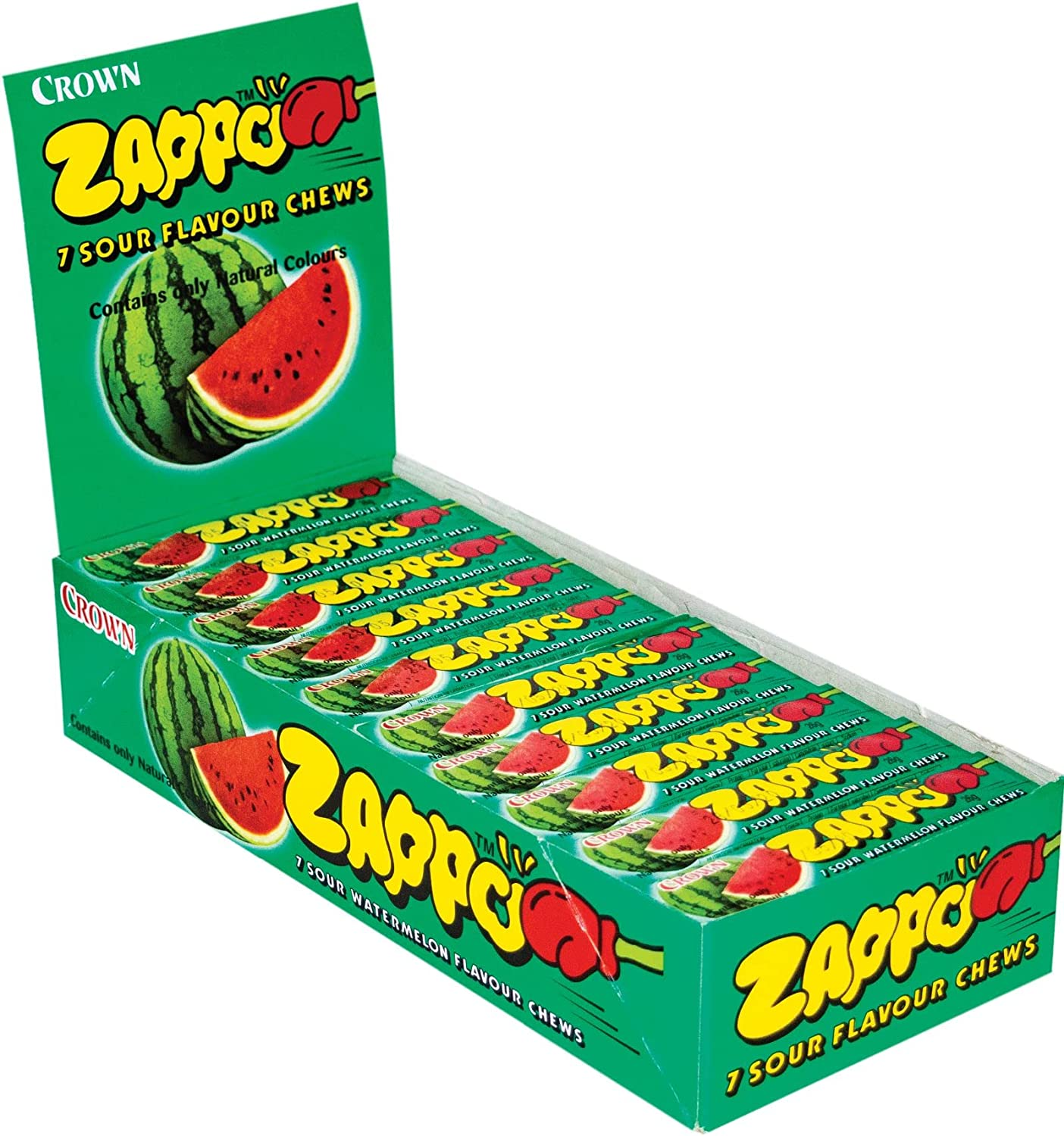 Zappo Watermelon Chews 26 G X 60 Bulk Box
