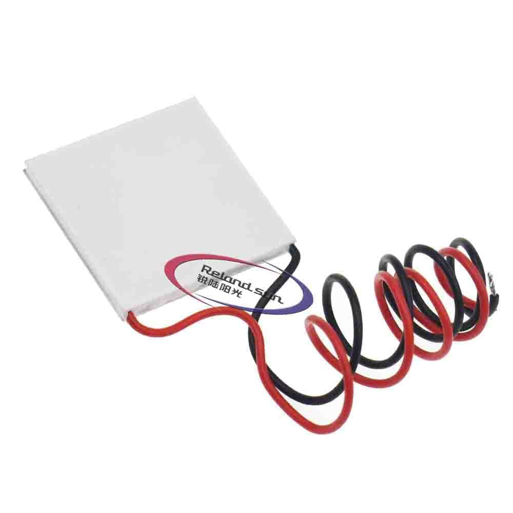 Reland Sun 5Pcs TEC1-12706 Aluminium Semiconductor Refrigeration Tablets 12V 6A Heatsink Thermoelectric Cooler 40X40Mm image number 2