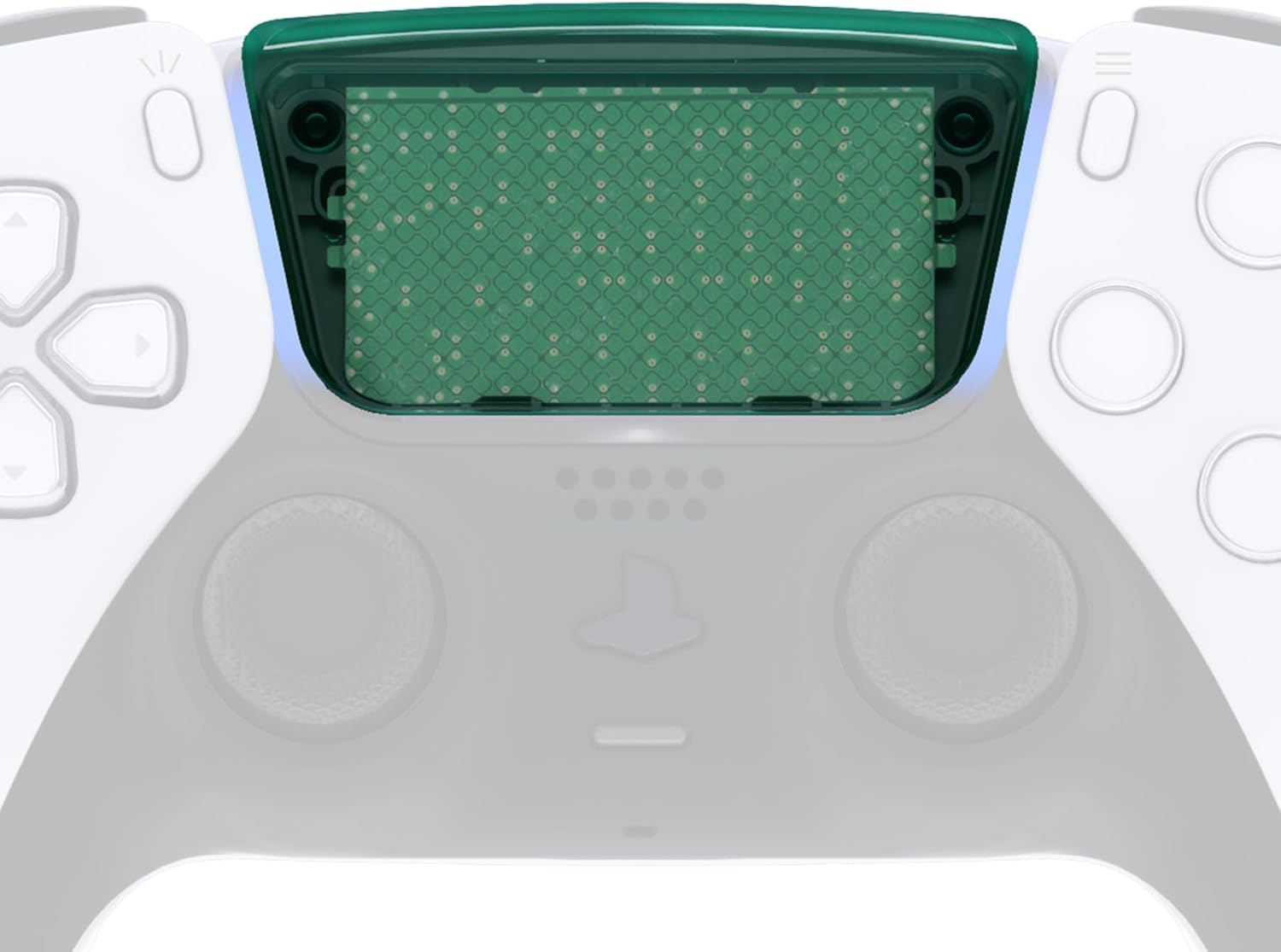 Extremerate Emerald Green Replacement Touchpad Cover Compatible with P S 5 Controller BDM-010 BDM-020 BDM-030 BDM-040 050, Custom Part Touch Pad Compatible with P S 5 Controller - without Controller image number 2