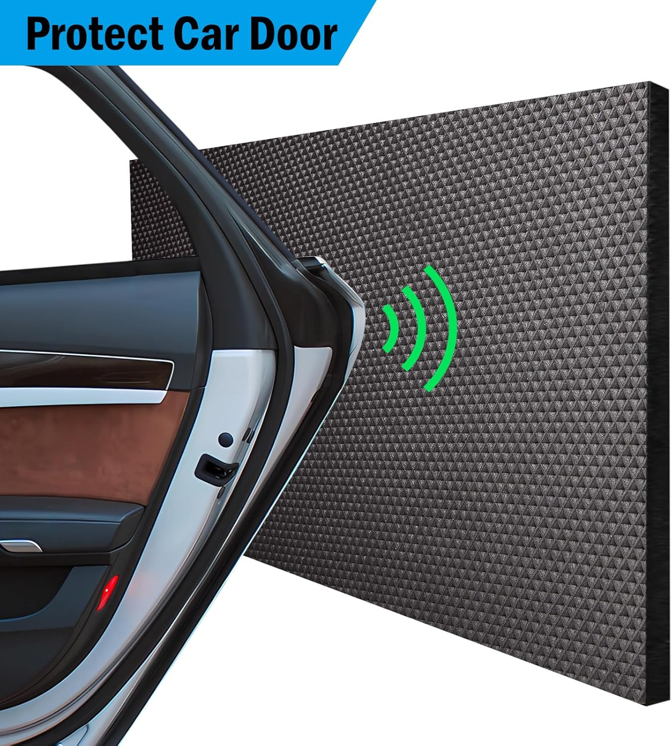 Spurtar Garage Wall Protector for Car Doors, 78 3/4'' X 7 7/8'' X 1/4" Ultra Thick Waterproof Self Adhesive Anti-Collision Mat - German Design (2 Pack) image number 6