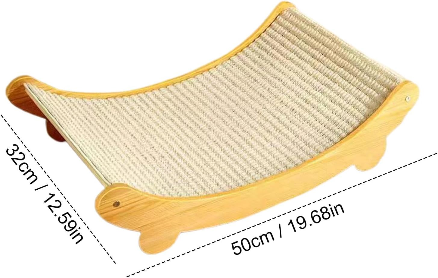 2 in 1 Sisal Bed and Board for Scratching | Sisal Cat Scratching Bed,Scratch Lounge Cat Bed,Reusable Sisal Cat Scratching Ramp for Pets of Small to Medium Size for Cat Kitten to Rest Or - Large image number 4