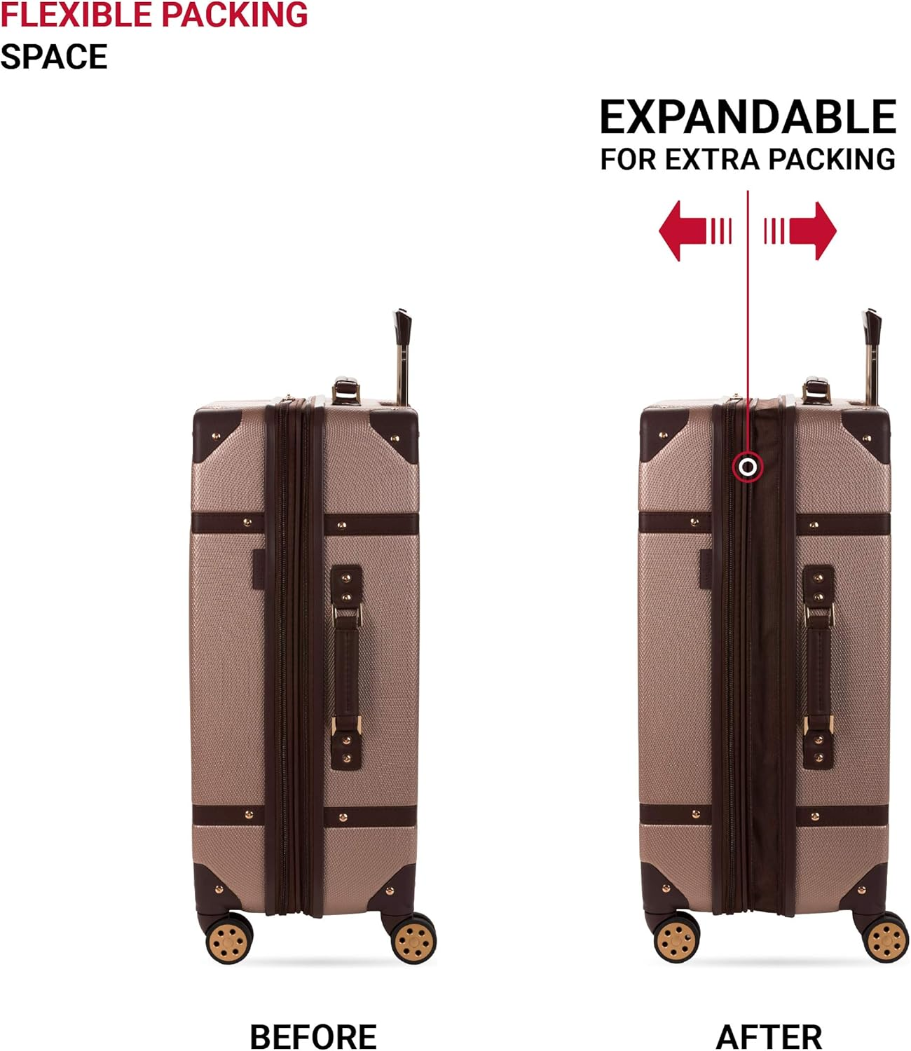 Swissgear 7739 Hardside Luggage Trunk with Spinner Wheels image number 2