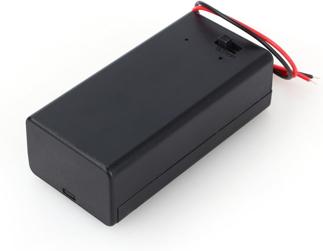 Stable with Cover Battery Box, Firm Case with 150Mm Battery Clip, for Power Supply External Power Supply 9V Household Battery image number 2