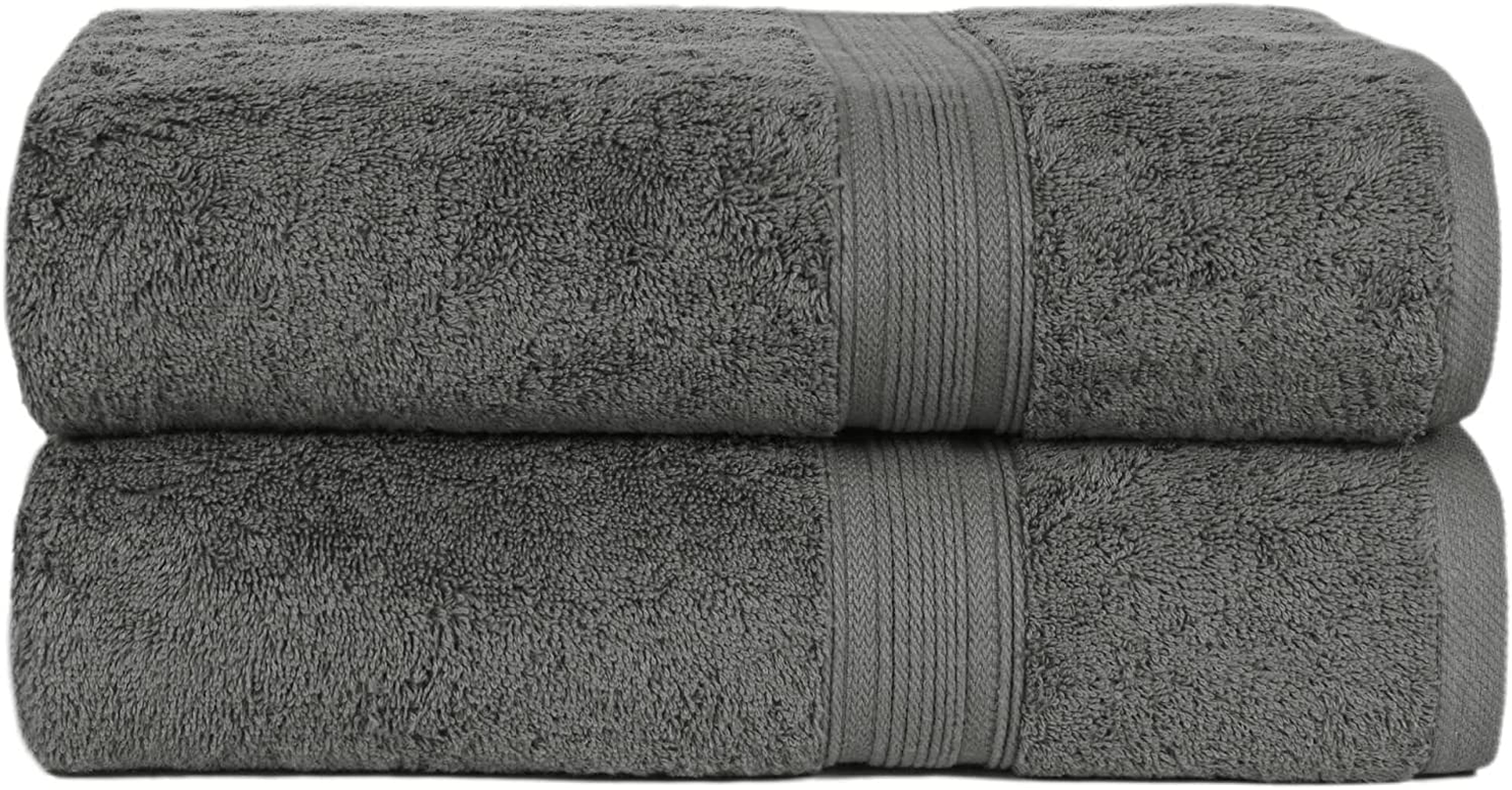 Trends Alley Bourgeois Luxury Bath Towel Set (Pack of 6) | 2 Bath Towels, 2 Hand Towels & 2 Washcloths | 100% Combed Cotton (600 GSM) | Ultra-Soft & Absorbent | Quick-Drying & Durable | Earth-Friendly