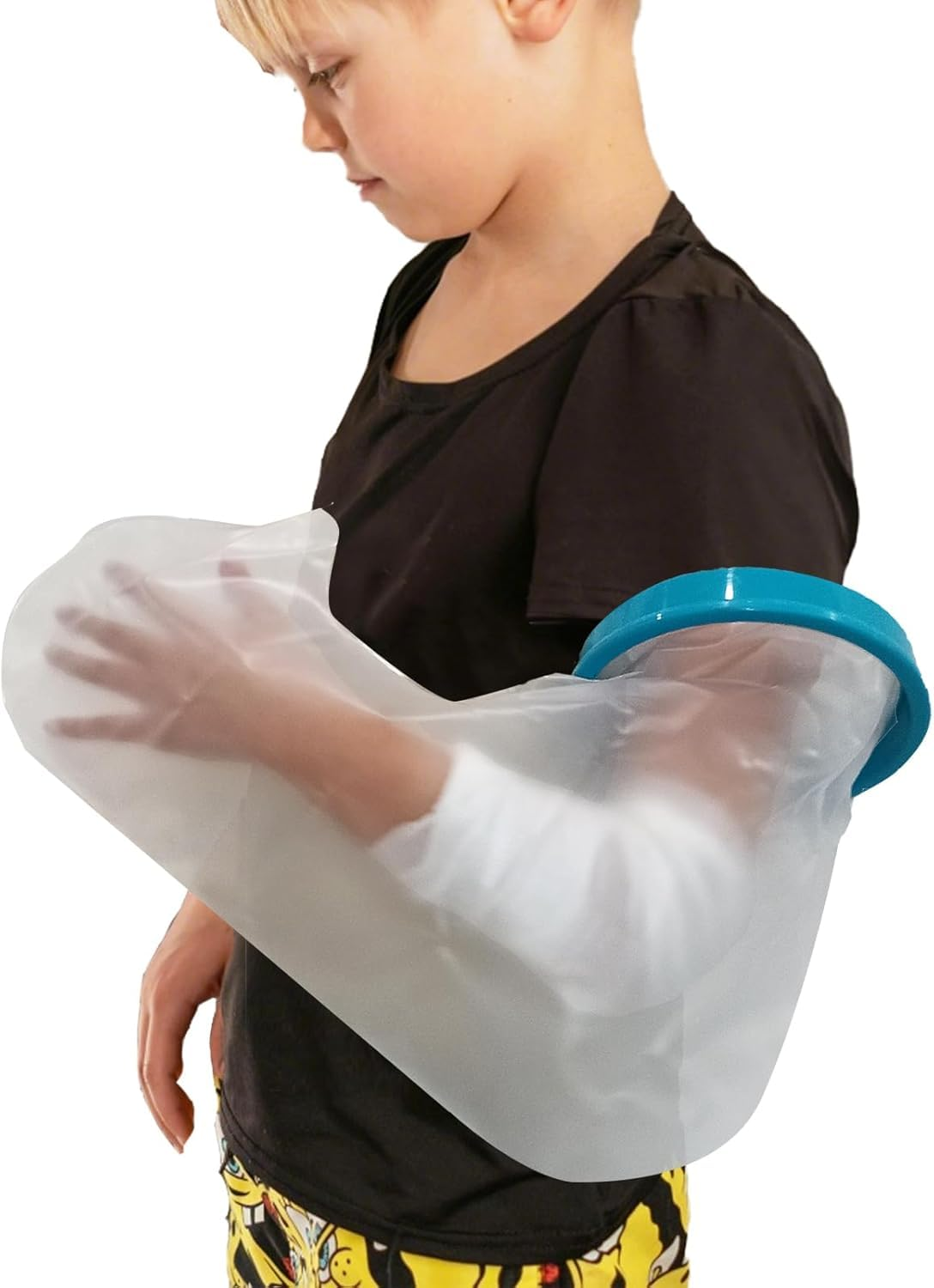 Waterproof Child Elbow Cast Cover for Shower,Upper Arm Protector for Swimming and Bathing,Reusable Half Cast Protector,Shower Sleeve for Arm Cast Bag to Keep Wound and Bandages Dry image number 4