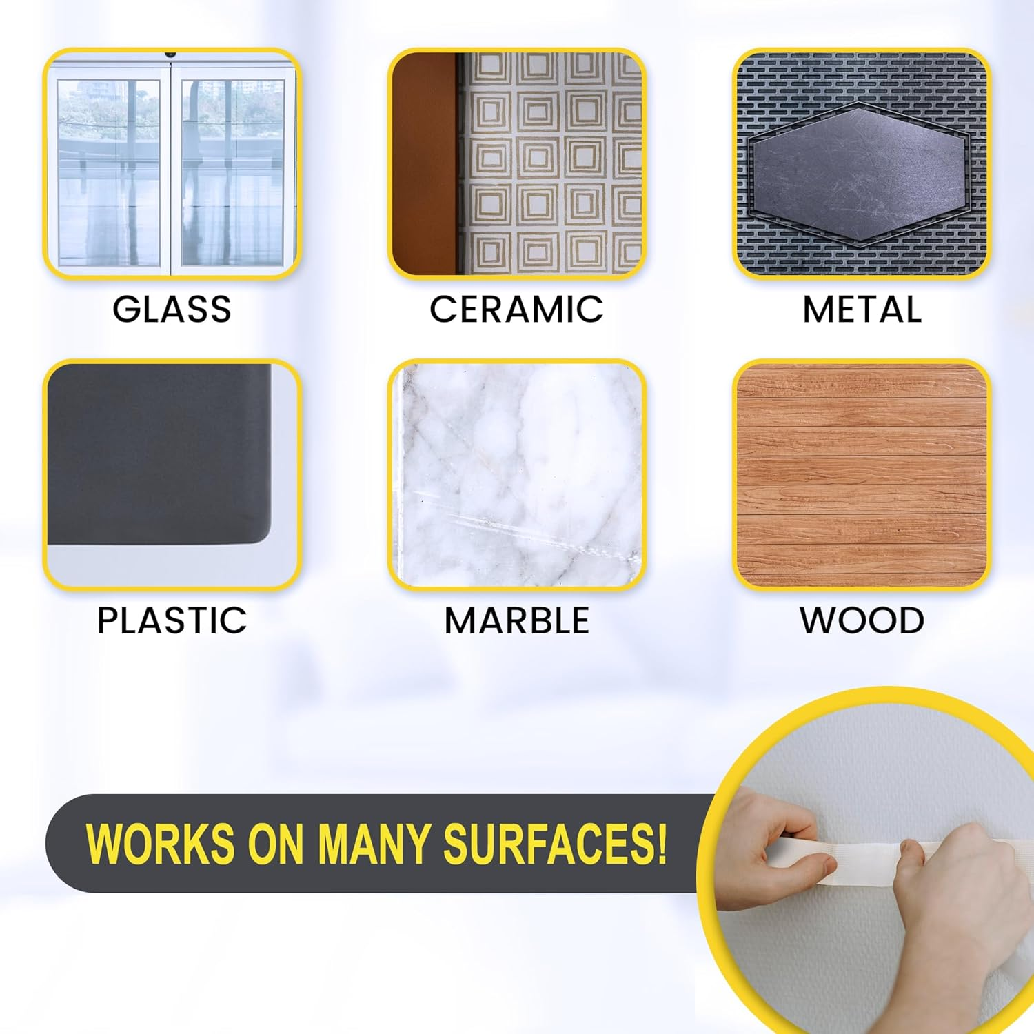 Bell+Howell Ez Cut by Alien Tape Double Sided Easy Cut Mounting Tape, 30 Feet - Pre-Cut Grids for Hassle Free Cutting, Strong Adhesive, Multi-Surface Use, No Scissors Needed, image number 2