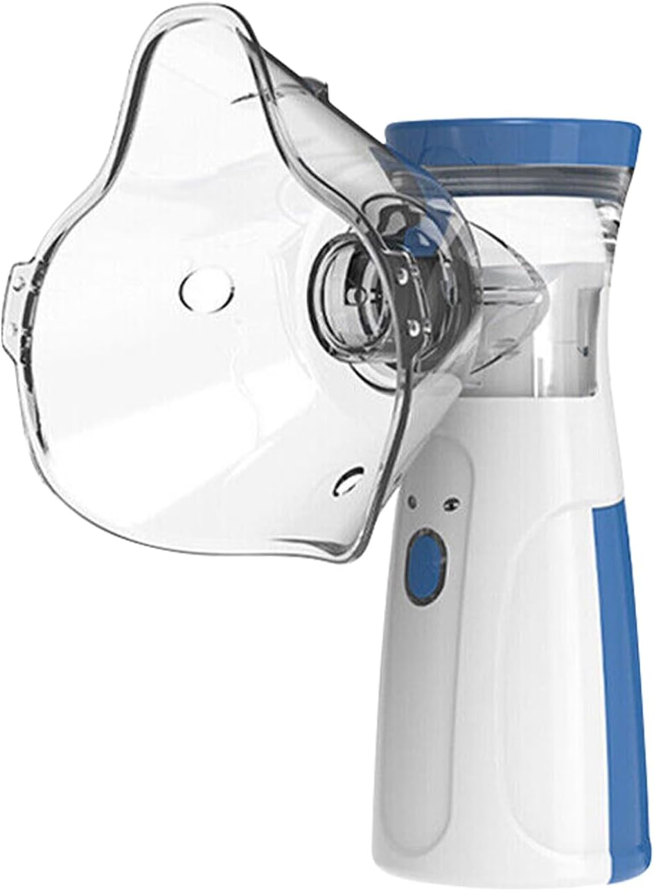 Inhalator, Portable Inhaler for Adults and Children, Low Noise Inhaler with 2 Mask and Mouthpiece, Hand Nebulizer Set, Effective Treatment of Respiratory Diseases image number 2
