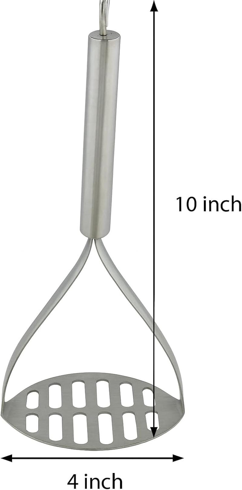 Stainless Steel Potato Vegetable Pav Bhaji Masher, Stainless Steel Smasher &ndash; Mash Fruit, Potatoe, Baby Food, Bean, Vegetable, Egg by Hand - Best Non Stick Mini Mashers, image number 2
