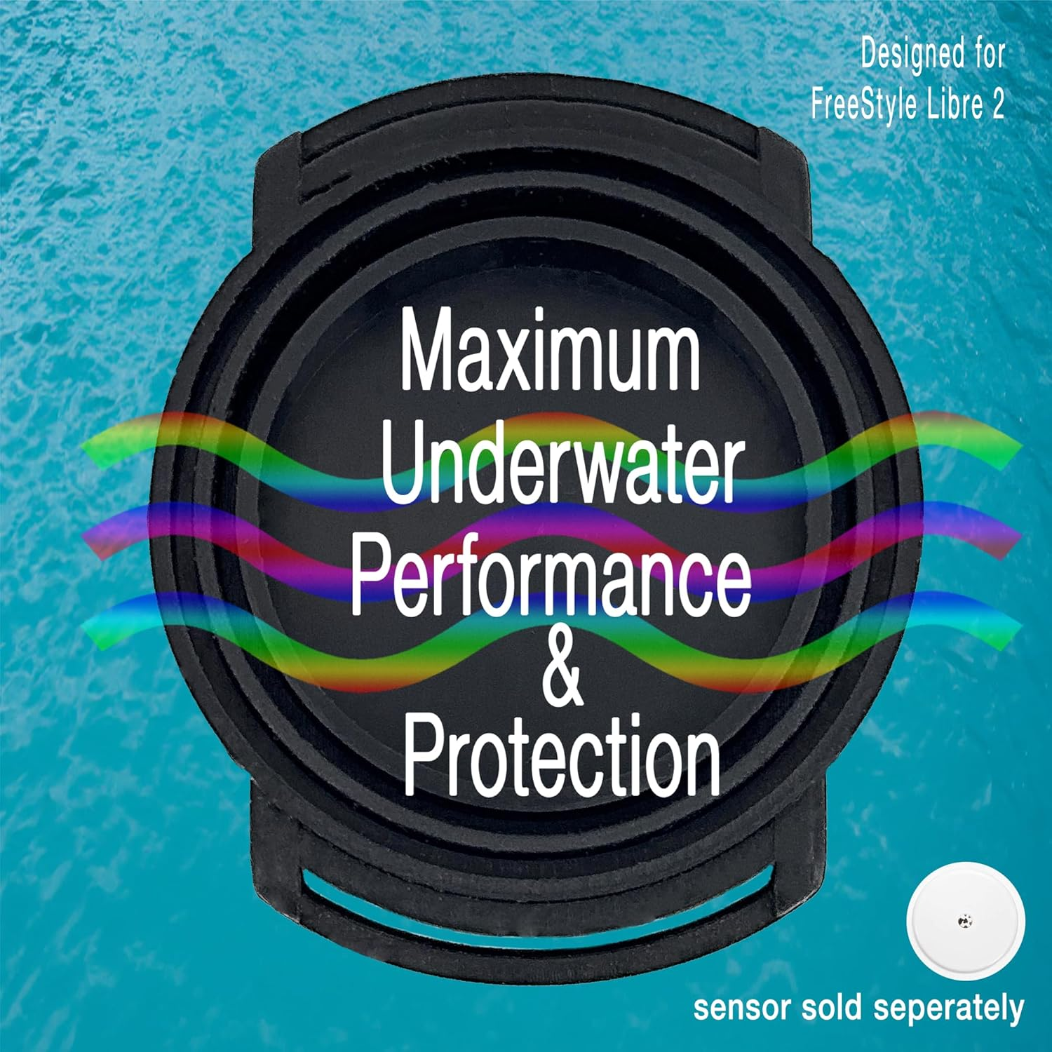 Freestyle Libre 1/2 - Sensor Shield - Maximum Protection Activity Armband - Wash and Re-Useable Sensor Cover - No More Patches - Aquarius image number 3