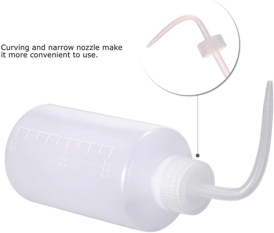 Wash Bottle,2Pcs 250Ml/8Oz Squeeze Bottles,Succulent Watering Bottle,Safety Bottles Watering Tools,Plastic Squeeze Bottle for Chemistry, Industry, Lab & Gardening image number 5