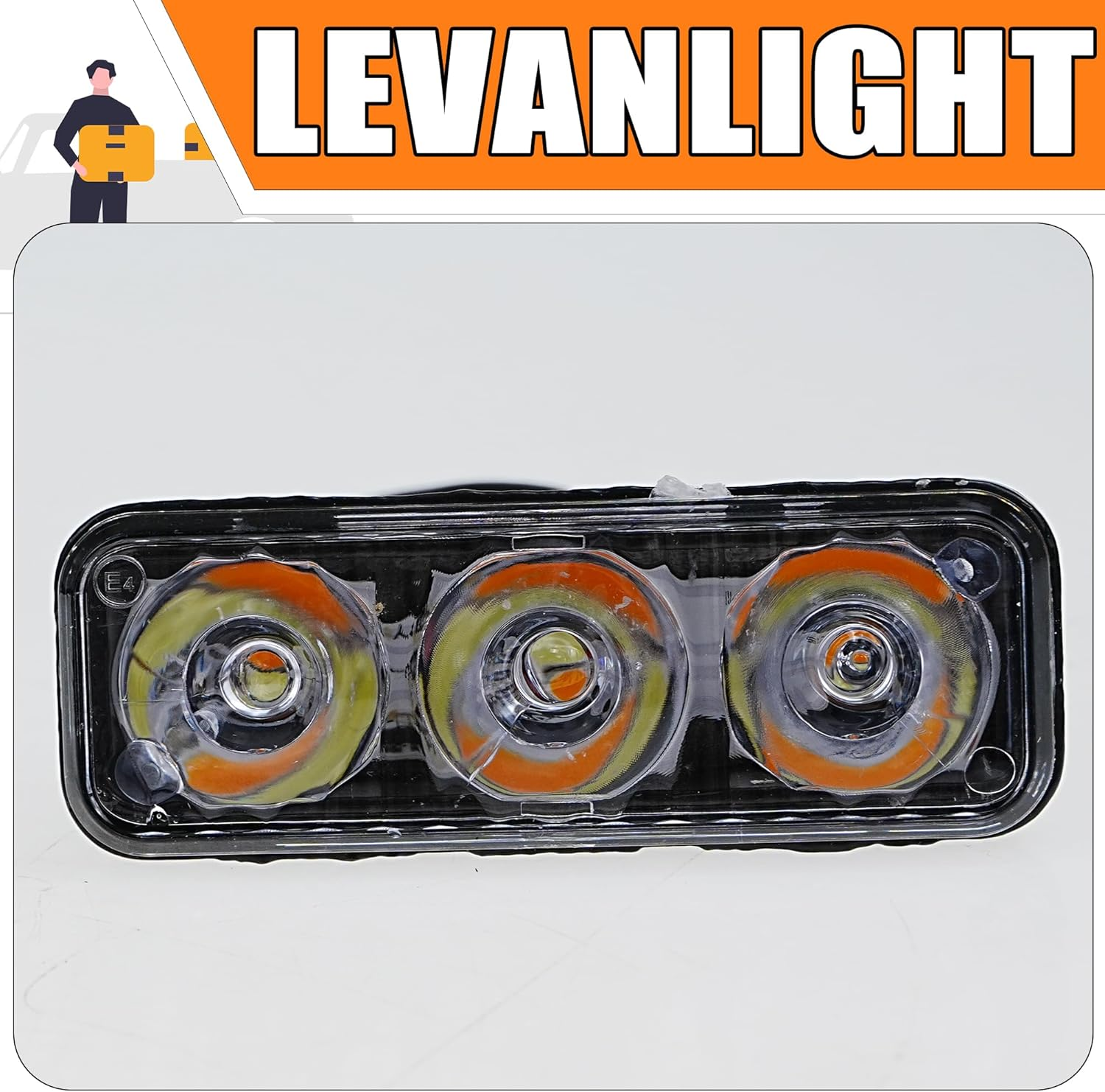 2-Pack Universal Super Bright LED Daytime Running Lights (DRL) for Cars, Trucks, Suvs &ndash; 6000K Daylight White, 12V 24V Compatible, IP67 Waterproof, Easy Installation, Durable ABS Housing