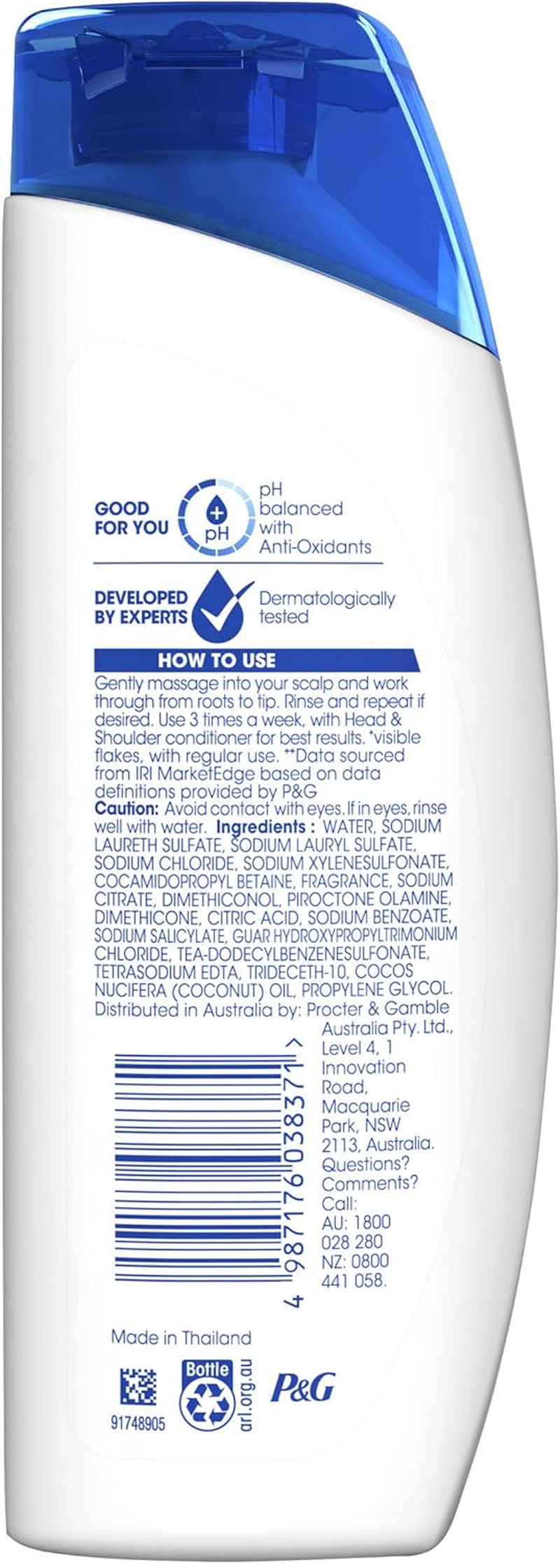 Head & Shoulders Dry Scalp Care anti Dandruff Shampoo with Coconut Oil for Dry Scalp 200Ml image number 4