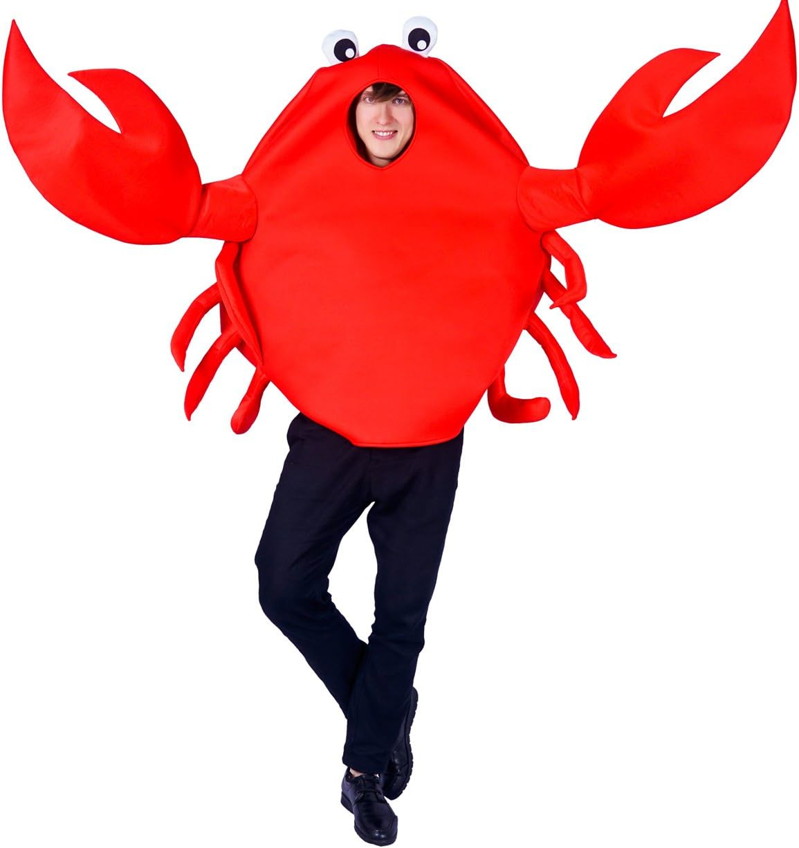 Adult Unisex Crab Costume Funny Animal Party Costume image number 2