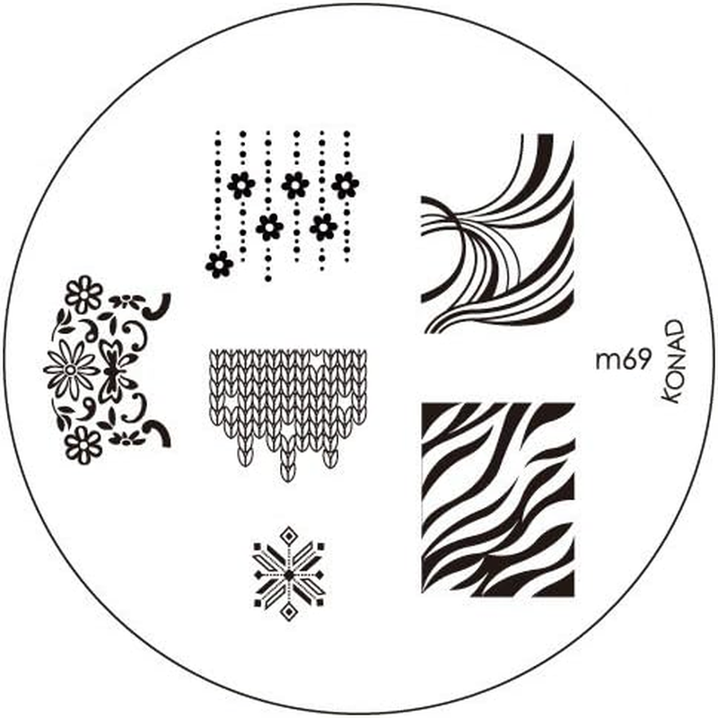 Konad Stamping Nail Art Image Plate M69
