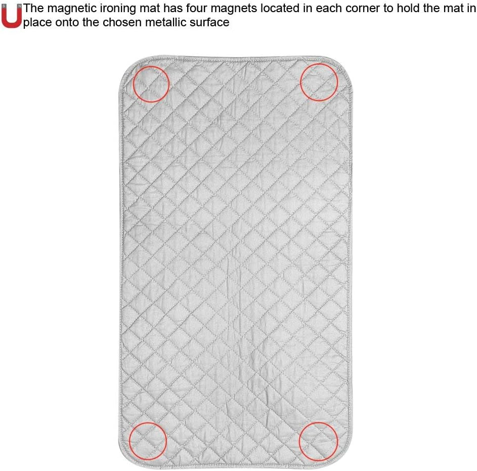 Portable Ironing Blanket Ironing Mat Heat Resistant Pad Cover for Washer Dryer Table Top Countertop Ironing Board for Small Space image number 4