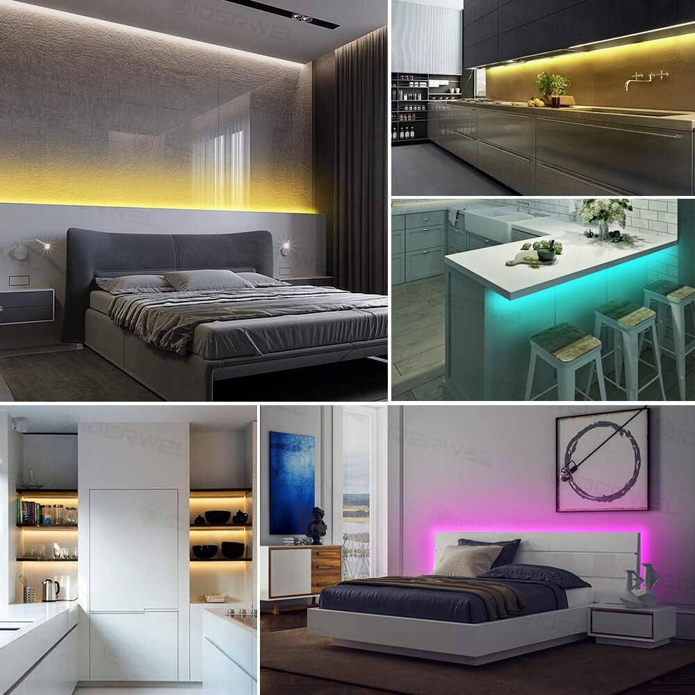 Zigbee USB RGBWW LED Strip Light Dimmable Smart Ambiance LED Kit Work with Hub Bridge Echo plus for App/Alexa Voice Control 6.56Ft RGB Cold White Warm White 5V RGBCCT Lightstrip plus Lighting image number 1