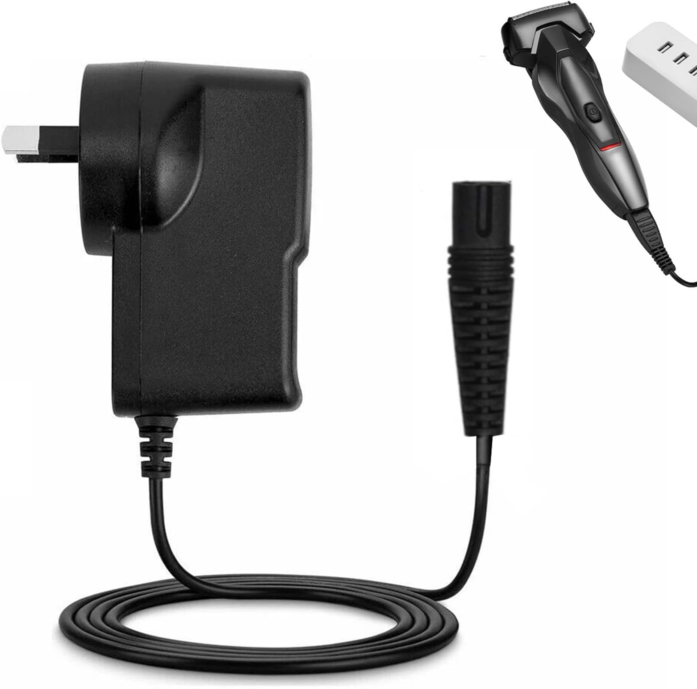 Shaver Charger Cable for Braun Charger Compatible with Braun Series 9 Pro, Braun Series 7, 5, 3, 1, 12V 0.4A AC Power Supply Adapter for Braun Razor 3040S 340S 310S 370 720 760Cc 790Cc 720S-4 7865Cc