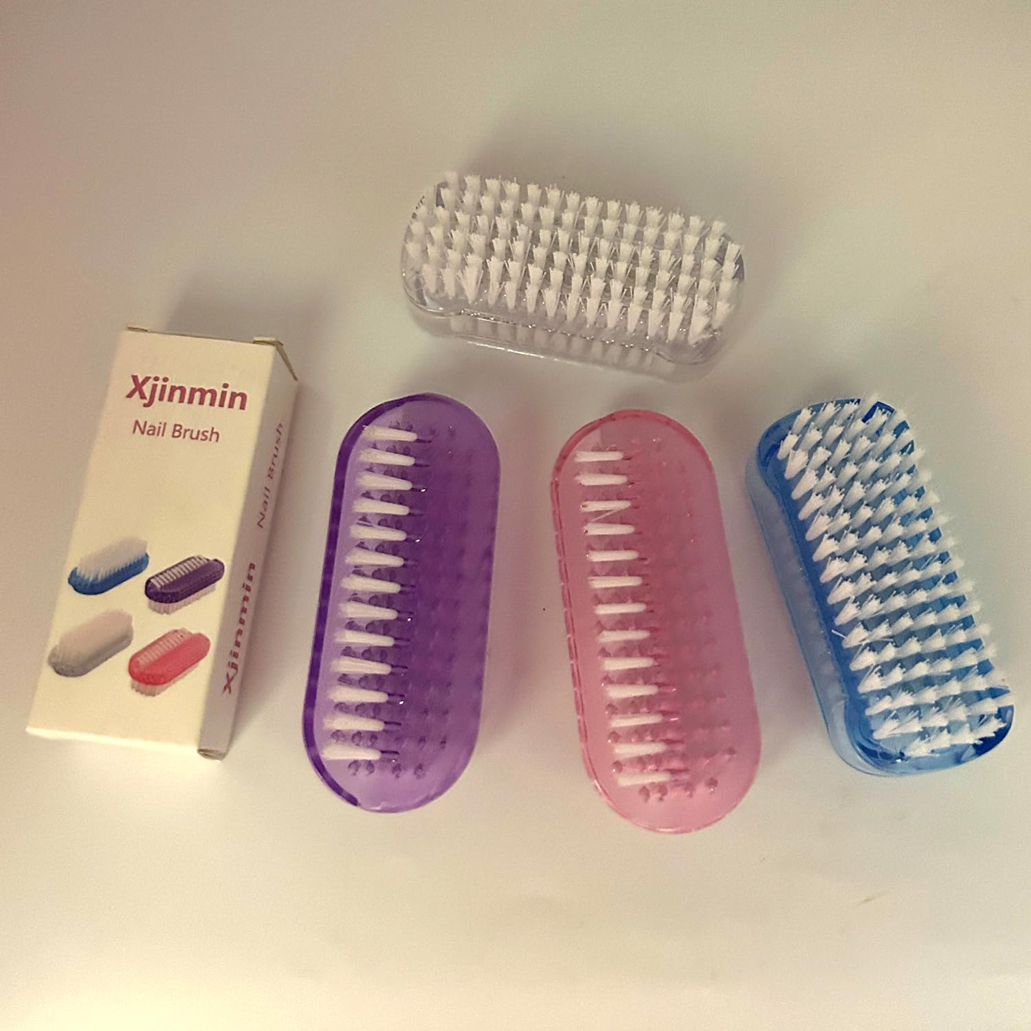 Nail Brush Two Sided Fingernail Scrub Brush Hand Cleaning Brushes Soft Stiff Bristles Nails Toes Scrubber for Men Women Kids,4 PCS image number 5