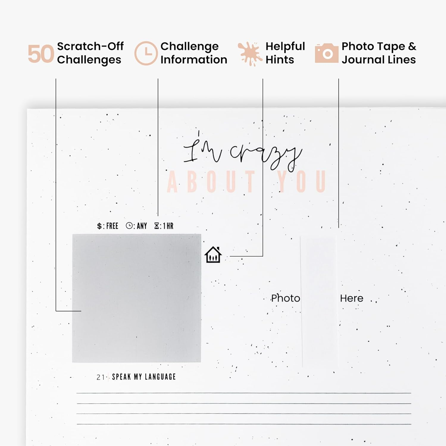 Couples Edition &ndash; 50 Scratch-Off Date Night Ideas | Fun & Unique Couples Gift | Relationship & Marriage Activity Book for Deeper Connection image number 5