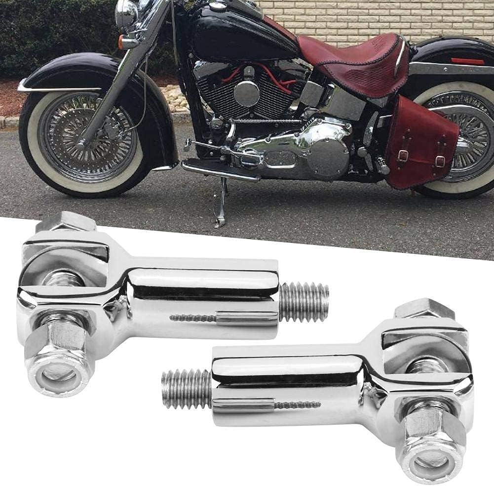 Motorcycle Foot Pegs Supports Mounts Clevis Fits for Harley Davidson Softail 2000-2006 (Chrome) Harley Pegs Mount Bolts