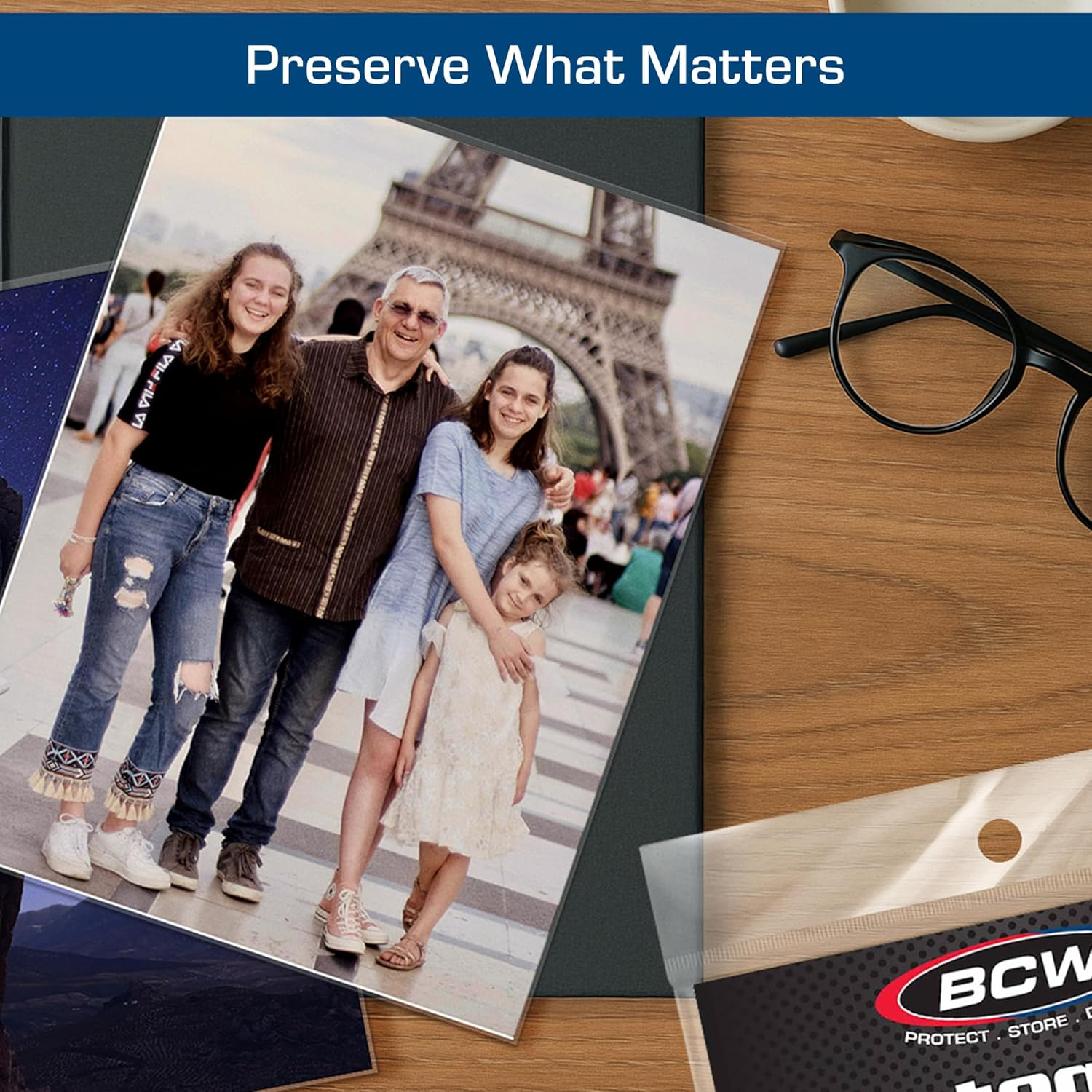 BCW 2 Mil Polypropylene Photo Sleeves, Clear (100 Sleeves) image number 6