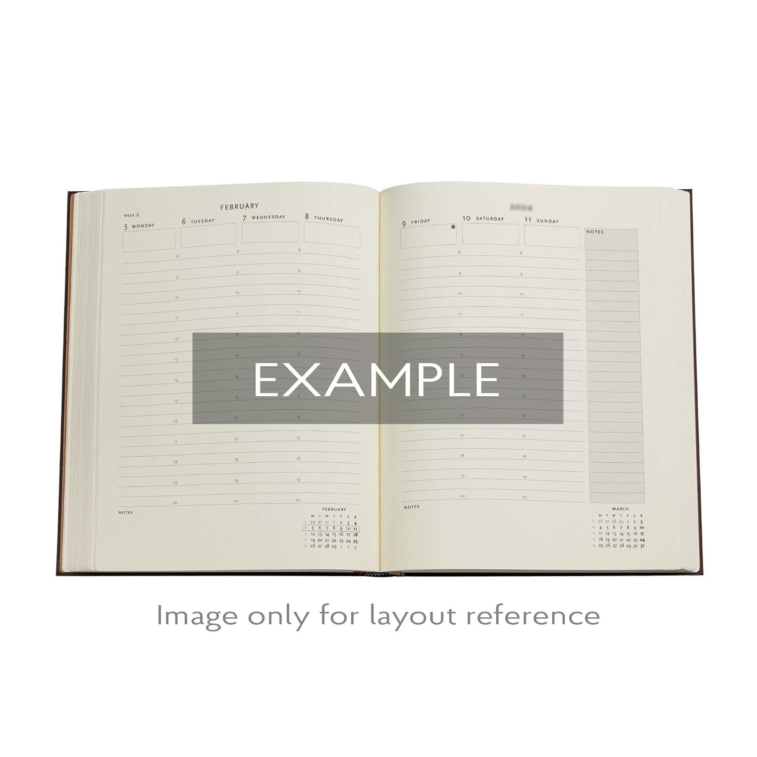 Skybird (Birds of Happiness) Ultra 18-Month Vertical Softcover Flexi Dayplanner 2025 (Elastic Band Closure) image number 3
