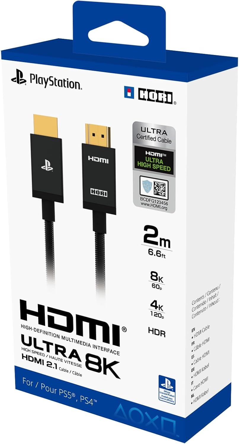 Hori Ultra High Speed HDMI Cable for Playstation 5 - Officially Licensed by Sony image number 2