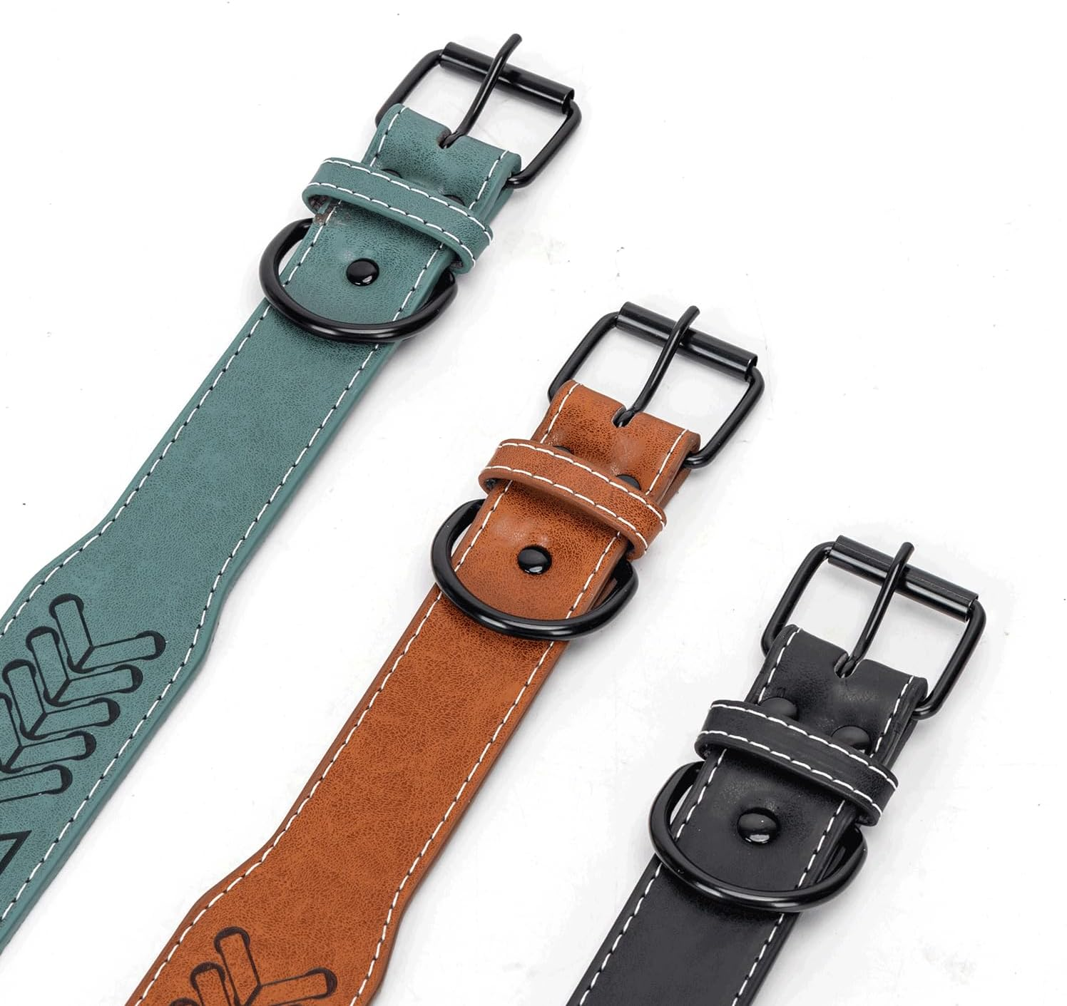 Durable PU Dog Collar, Adjustable and Lightweight; Ideal for Walks, Training and Outdoor Safety. image number 5