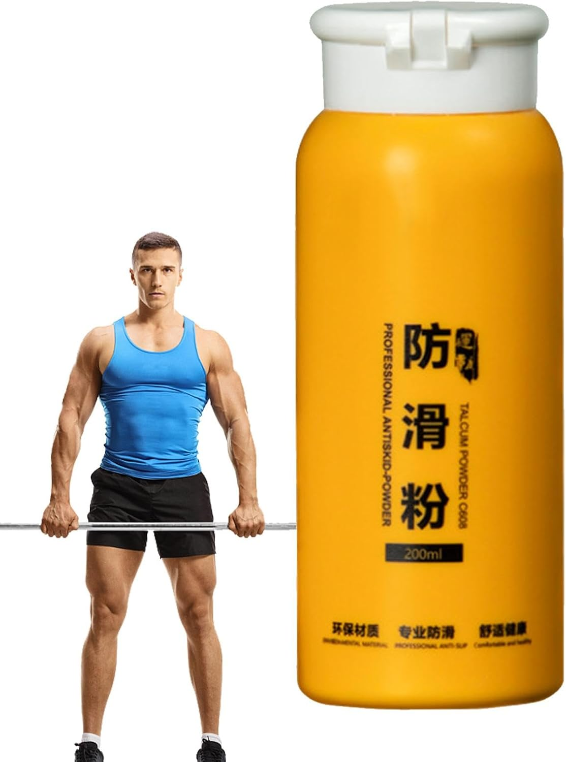 Gym Chalk, 200Ml Grip Chalk Powder, Sweat-Resistant Loose Gym Chalk, Magnesium Carbonate Chalk for Stronger Grip image number 3