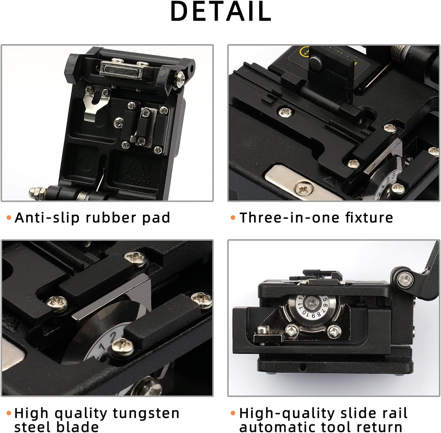 Fiber Cleaver FTTH Fiber Optic Tools High Precision SKL-6C Cable Cutting Fiber Optic Knife Tools Fiber Cleavers 16 Surface Blade image number 2