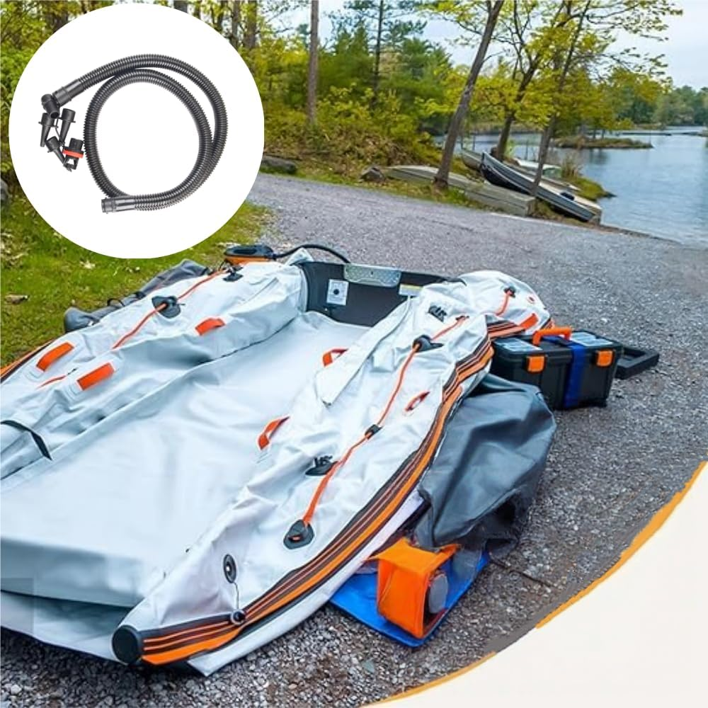 Inflatable Air Pump Hose Hand Pump Hose 1.2M Connector Replacement Inflator Accessories for Kayak Pool Mat Swimming Tent image number 2