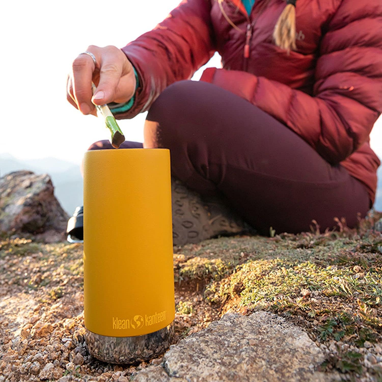 Klean Kanteen 1008341 Mug Bottle TK Wide Cafe Cap, Black, 12 Oz (355 Ml) - Black image number 3